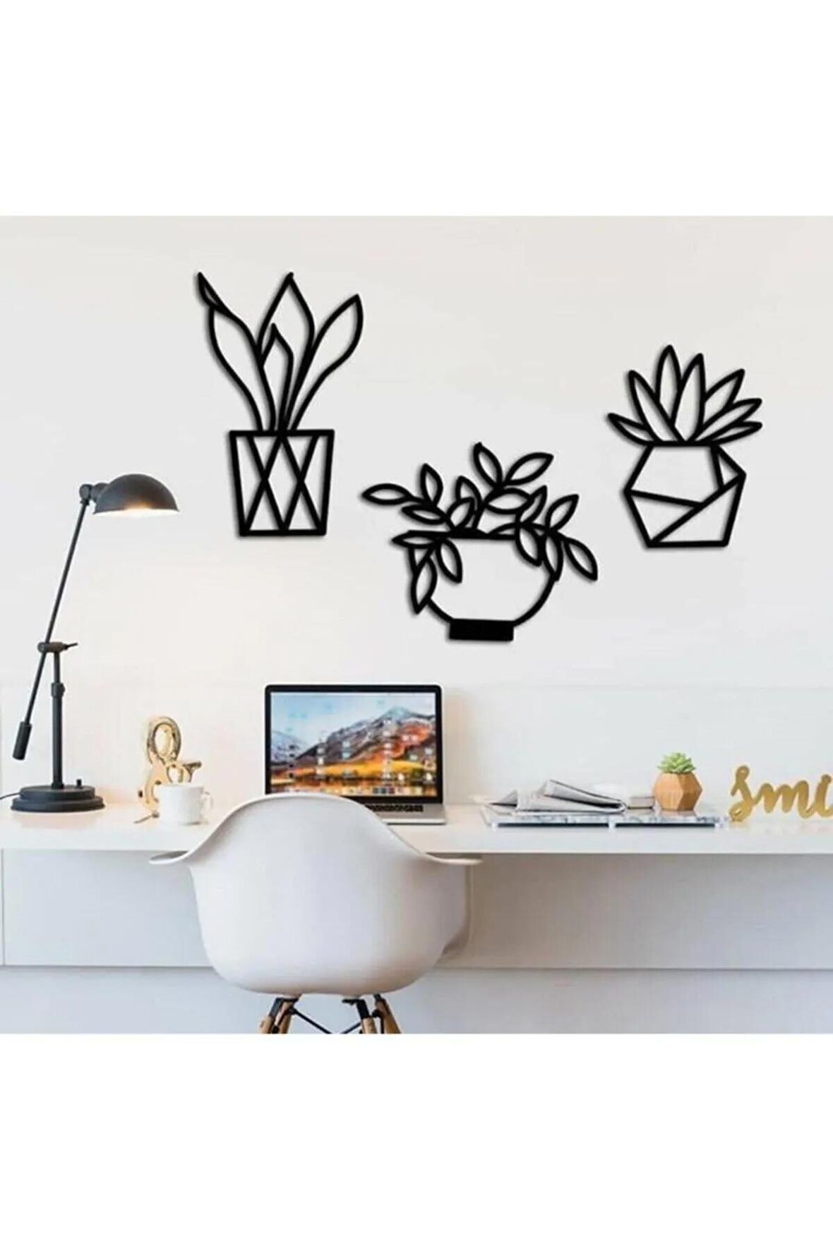 Çiçek Flowers Motifli Duvar Dekoru