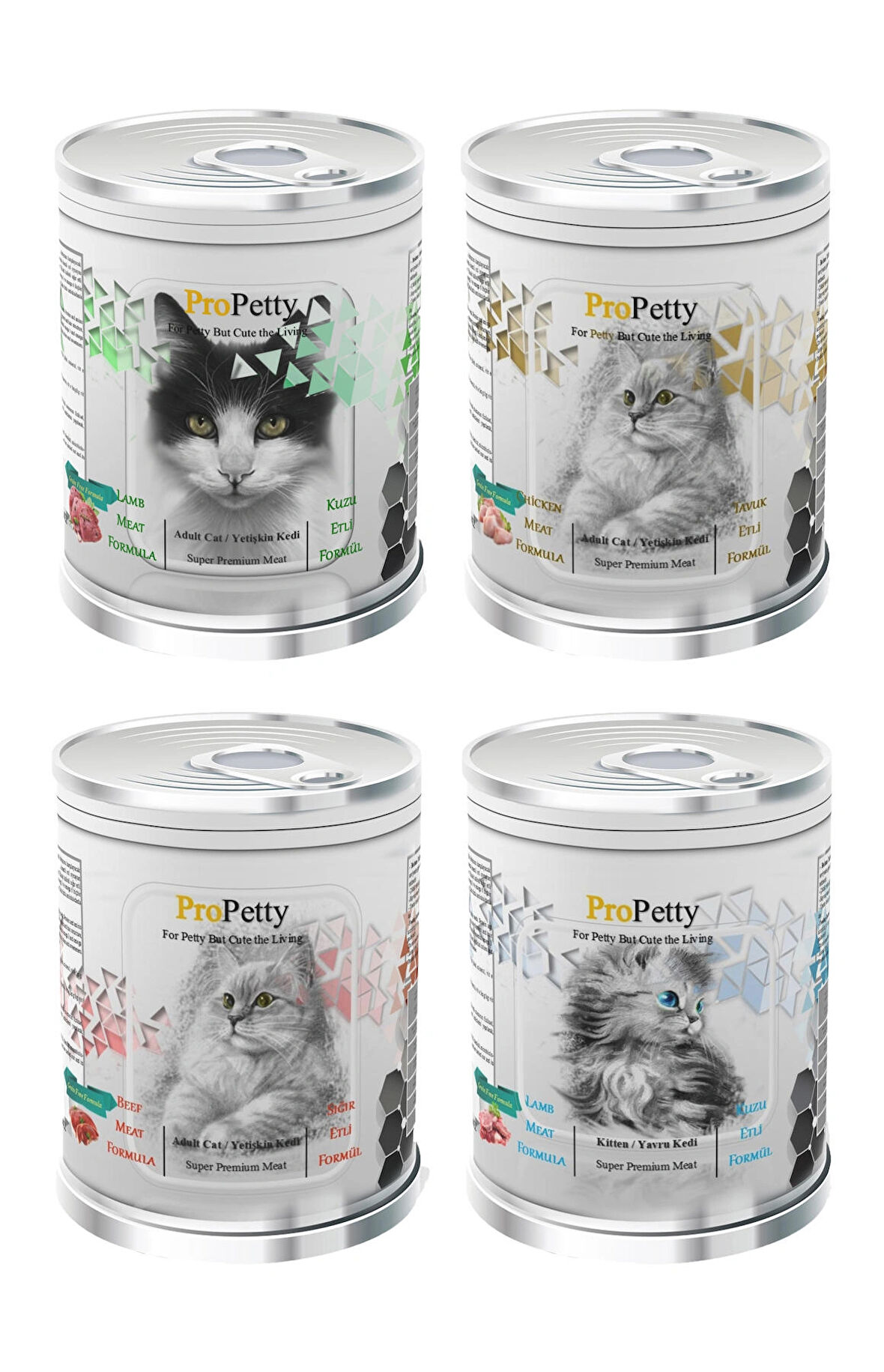 ProPetty Tahılsız Karışık Kedi Konserve Maması 24 x 415 Gr.