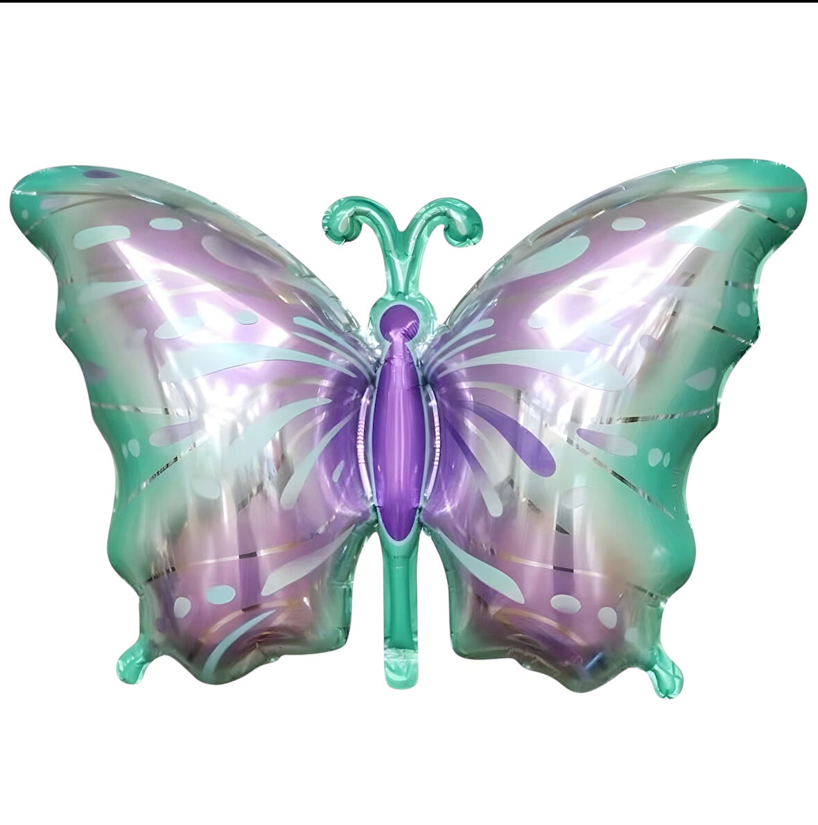 Yeşil–Mor Kelebek Folyo Balon