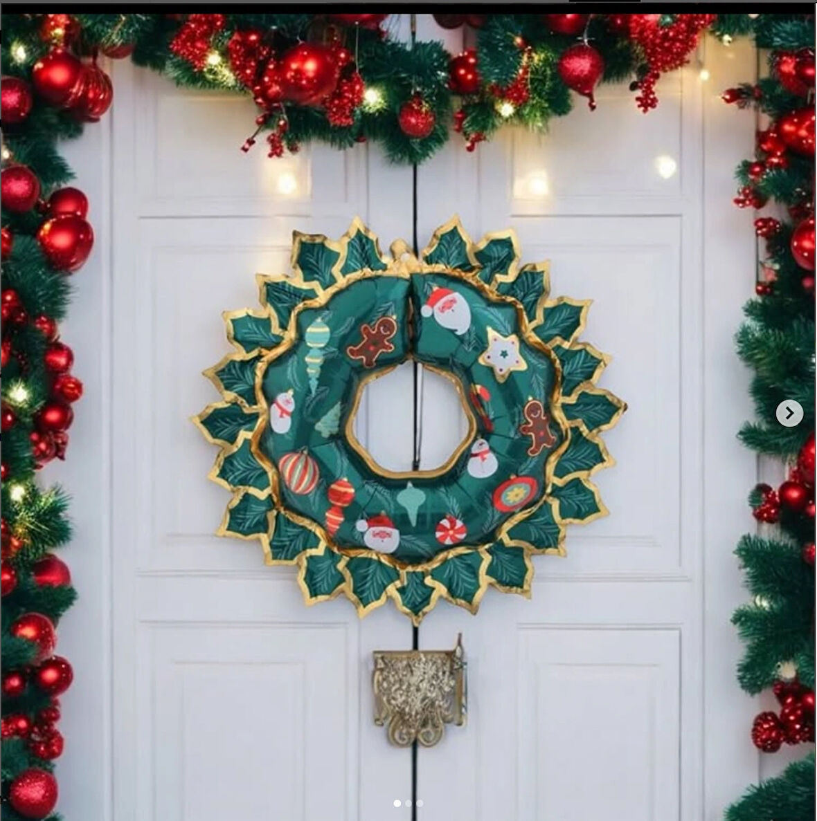 Yılbaşı Kapı Süsü Folyo Balon