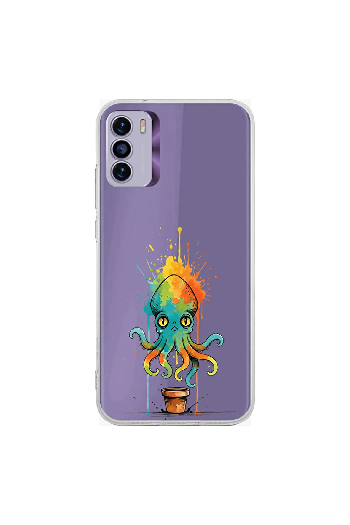 Reeder S19 Max Pro S ile Uyumlu Burç Kartları Aslan Tasarımlı Şeffaf Silikon Kılıf