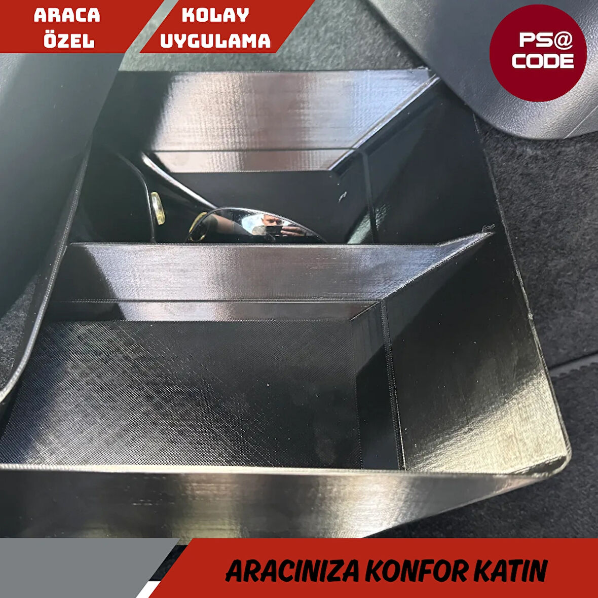 Volkswagen ID.4 2021 -2025 arası orta konsol saklama kutusu