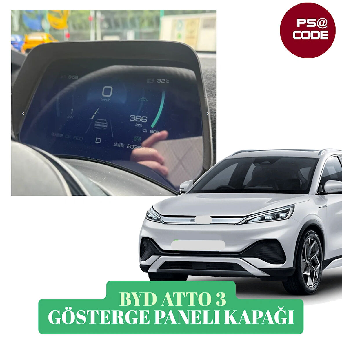 BYD Plus Atto 3 Gösterge Paneli-KM göstergesi Kapağı-Kepi