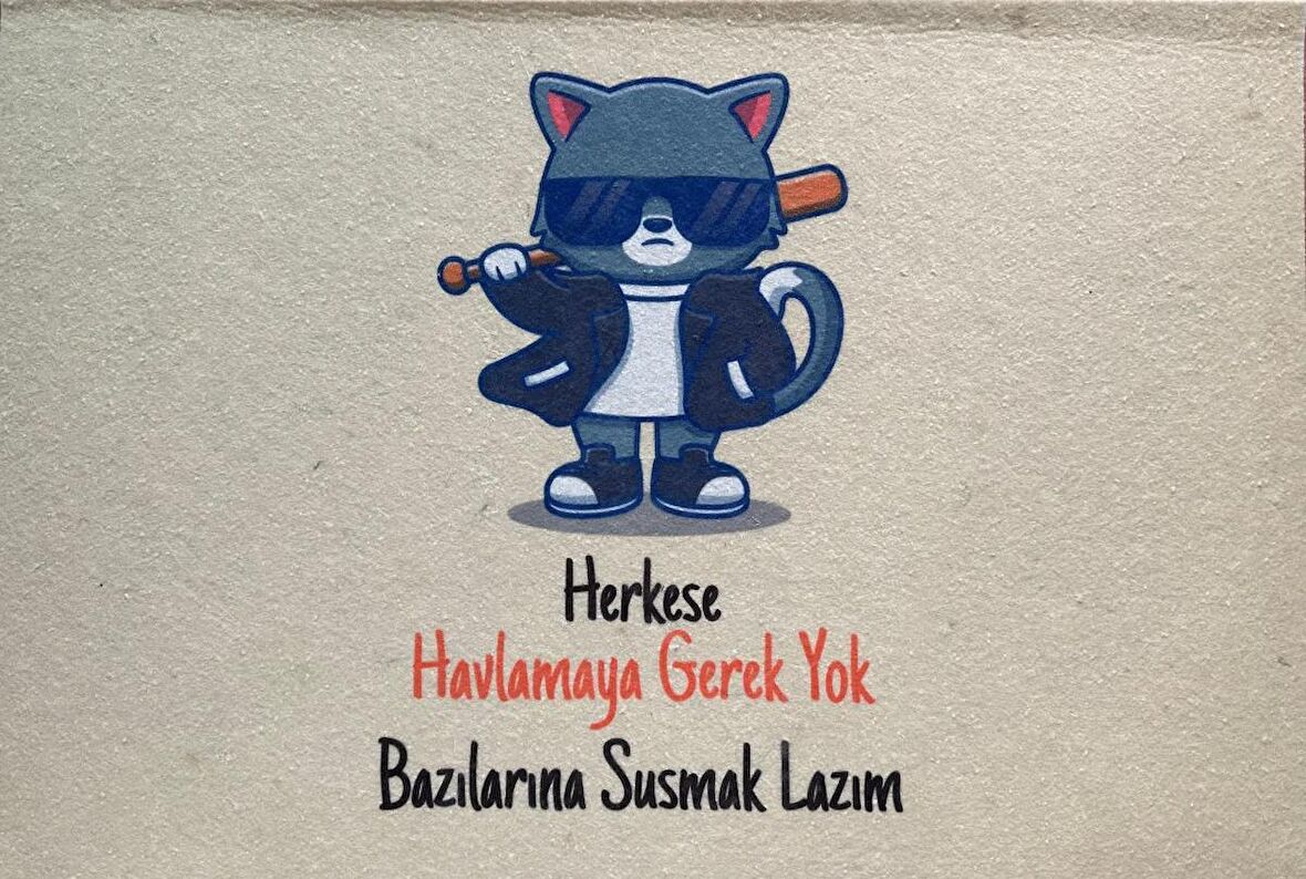 Hayvan Karikatürlü Yeni Nesil Paspas - Susmak Lazım