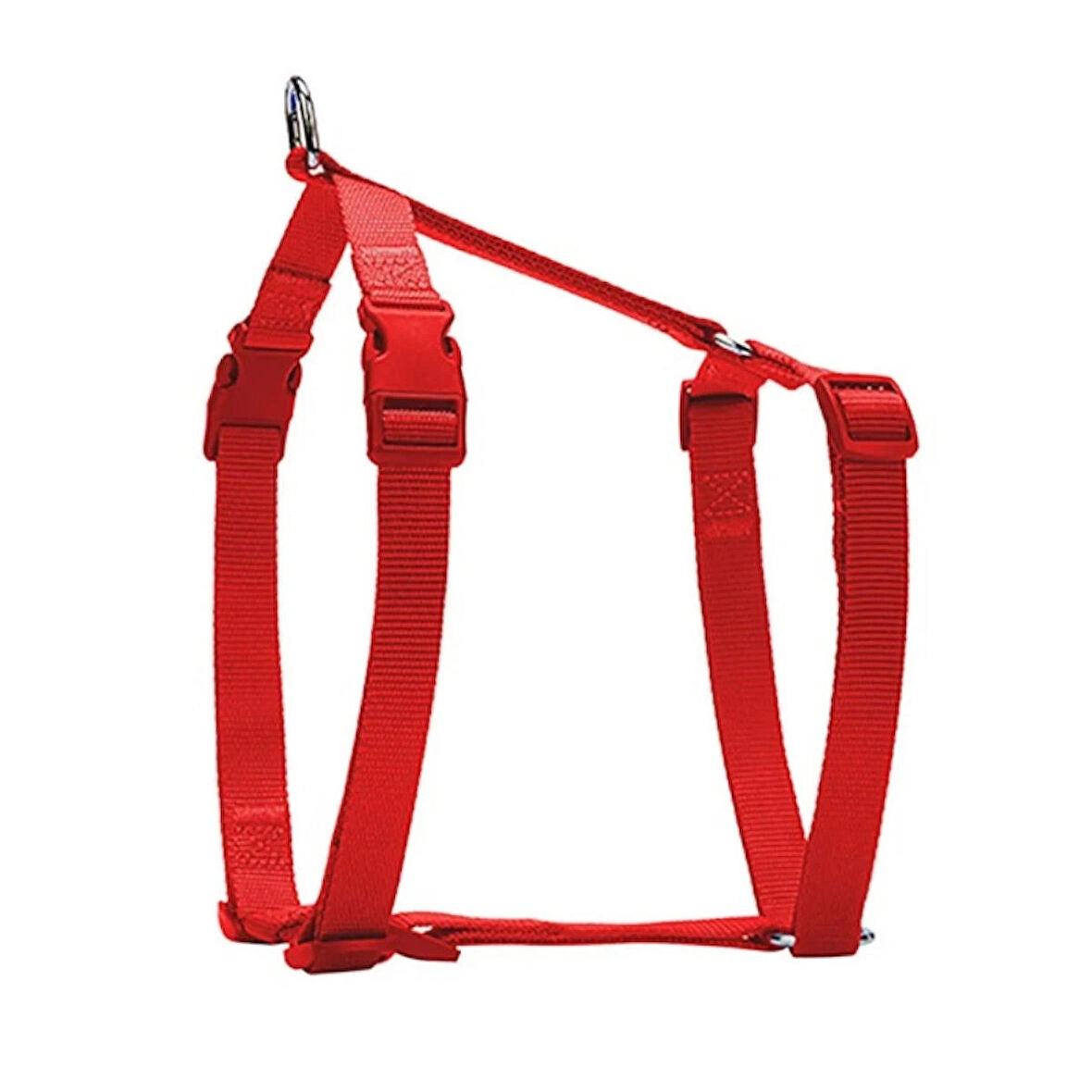 Petzanya Konforlu Dokumadan El Yapımı Ronin Model Köpek Göğüs Tasması M-2X55-70CM - Red