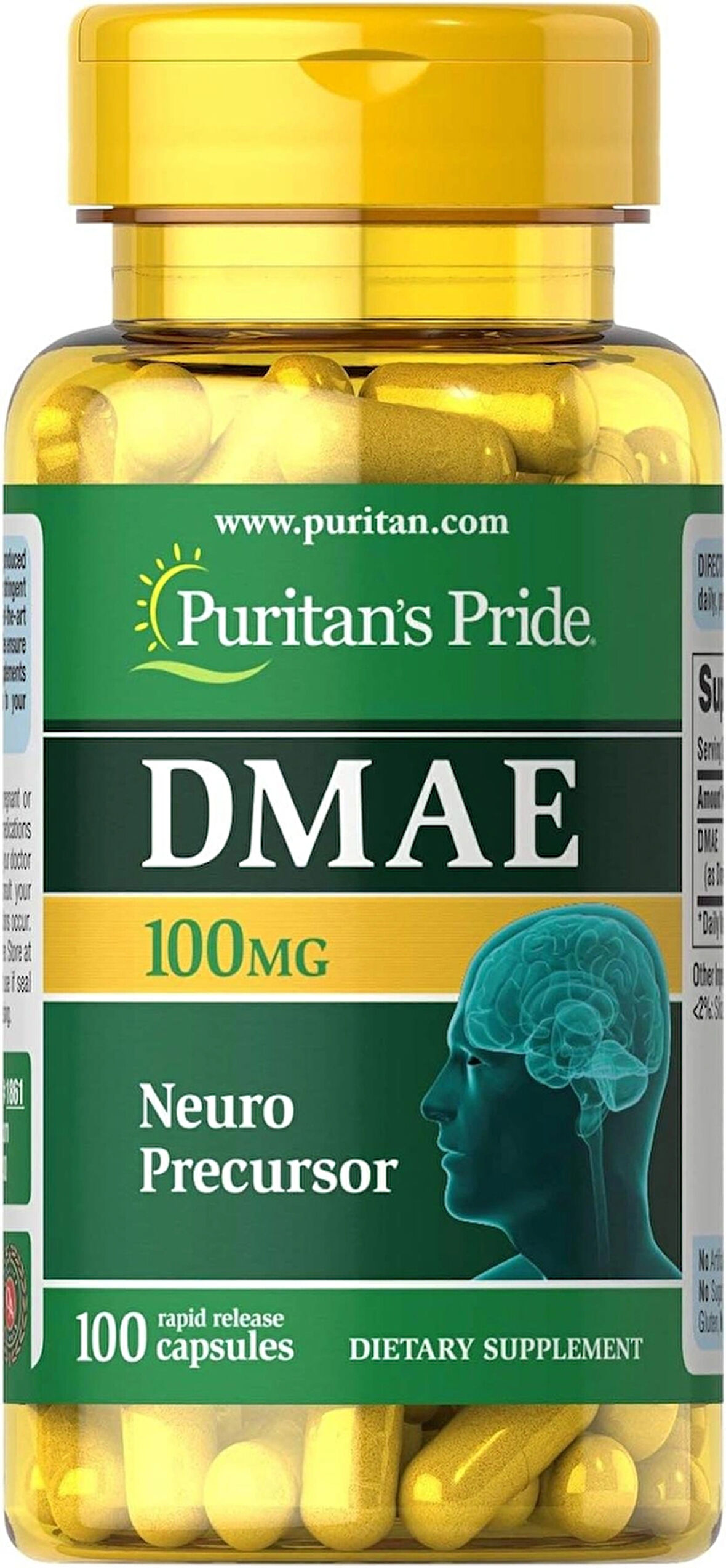 Puritan's Pride DMAE 100 mg 100 Caps