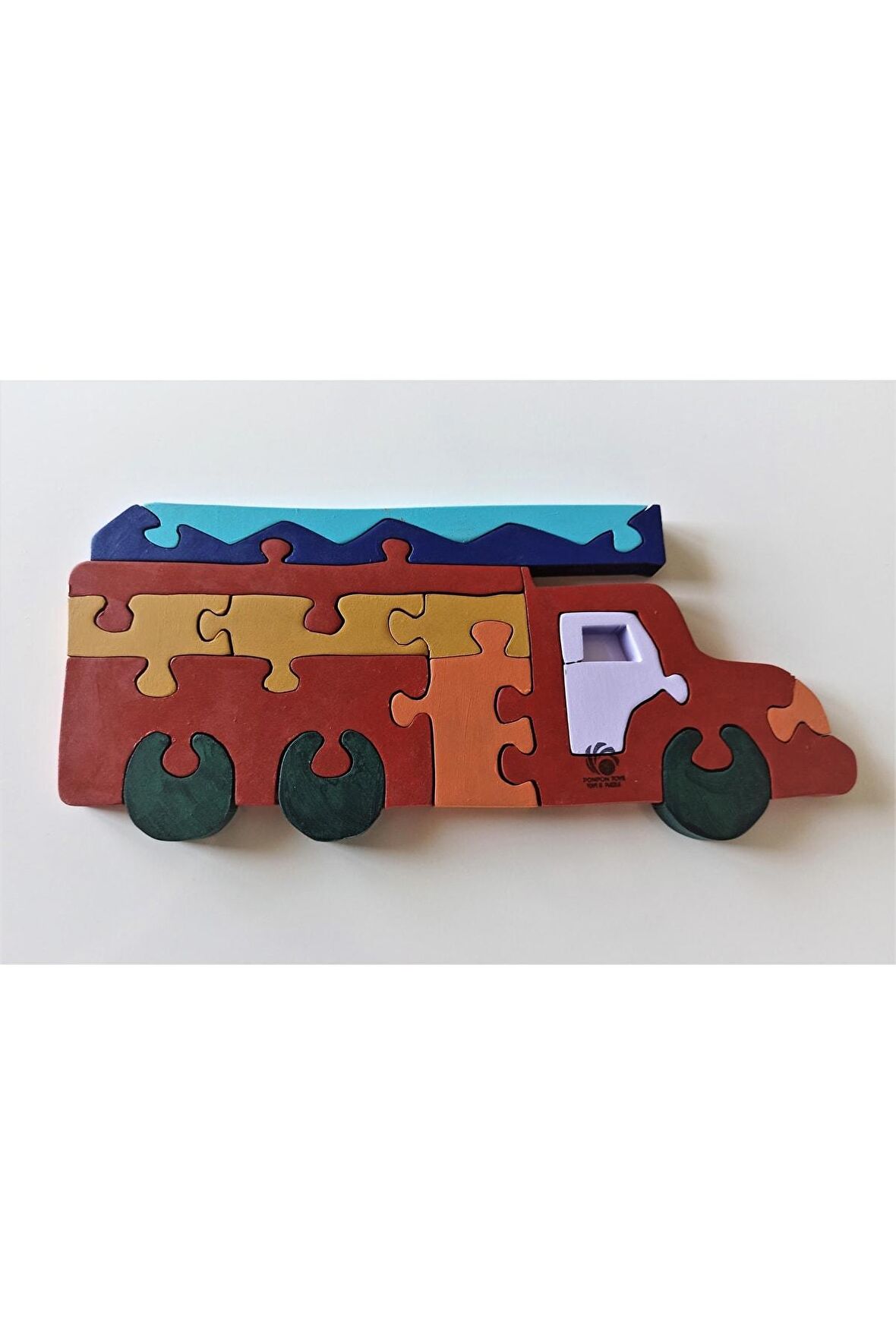 Itfaiye Arabası Ahşap Puzzle Yapboz