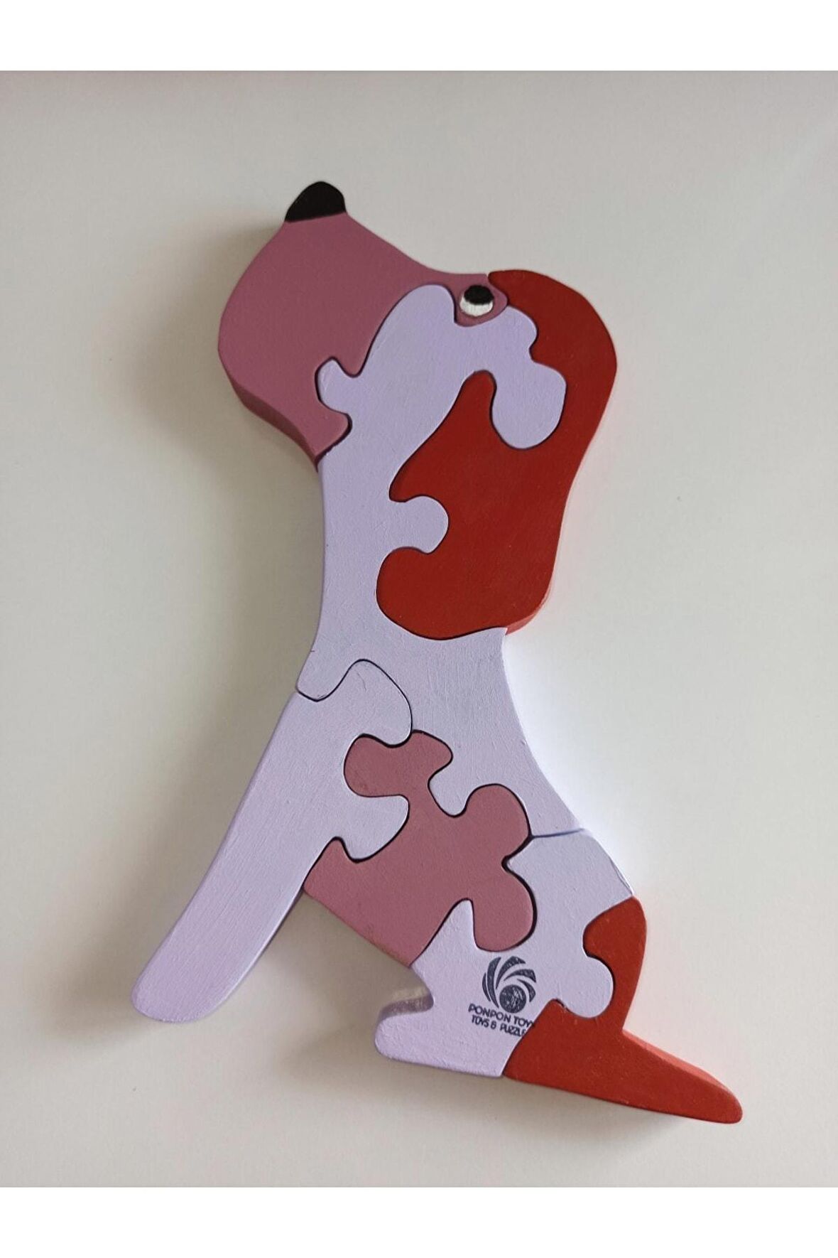 Sevimli Köpek Ahşap Puzzle Yapboz