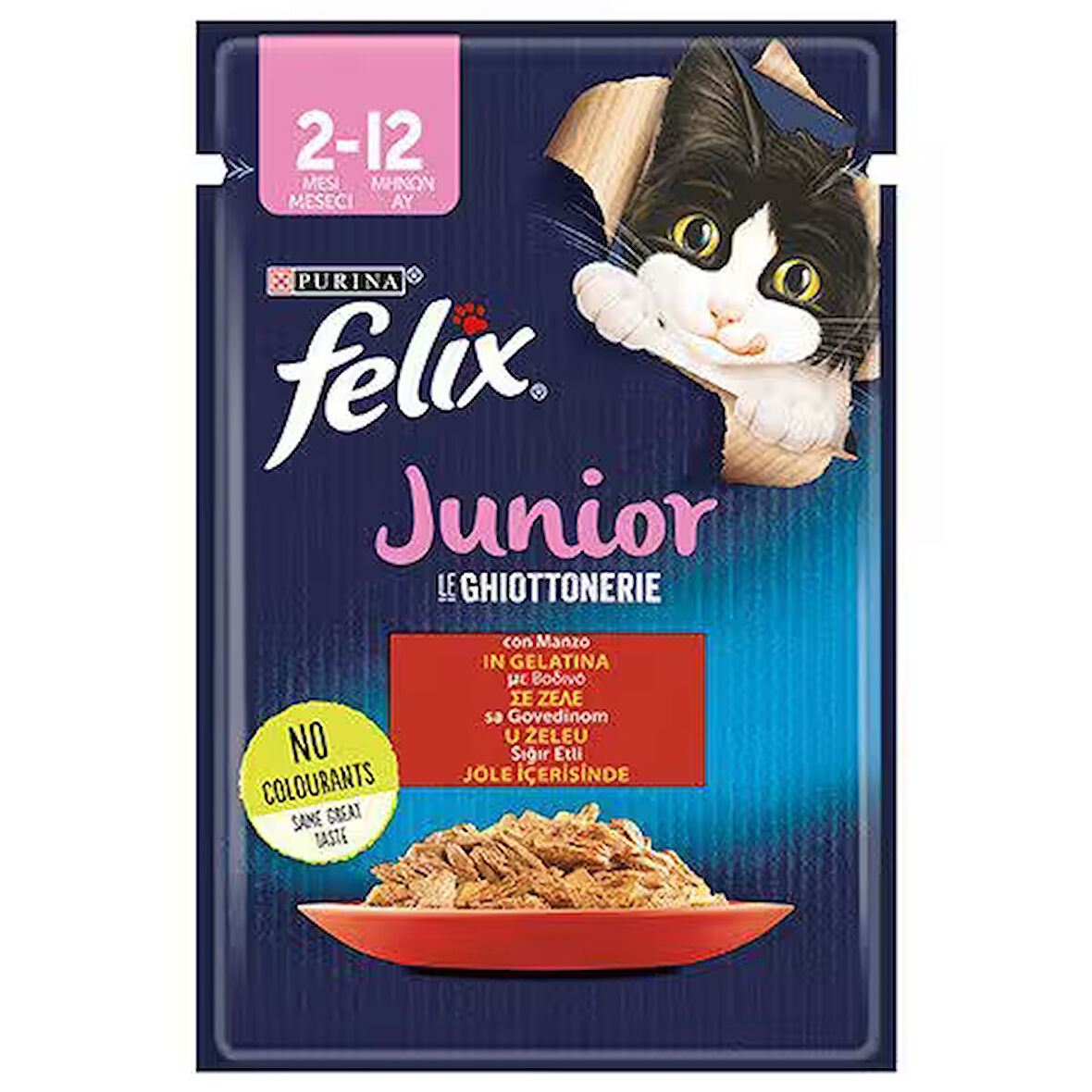 Felix Sığır Etli Yavru Kedi Maması 85 Gr 12'li