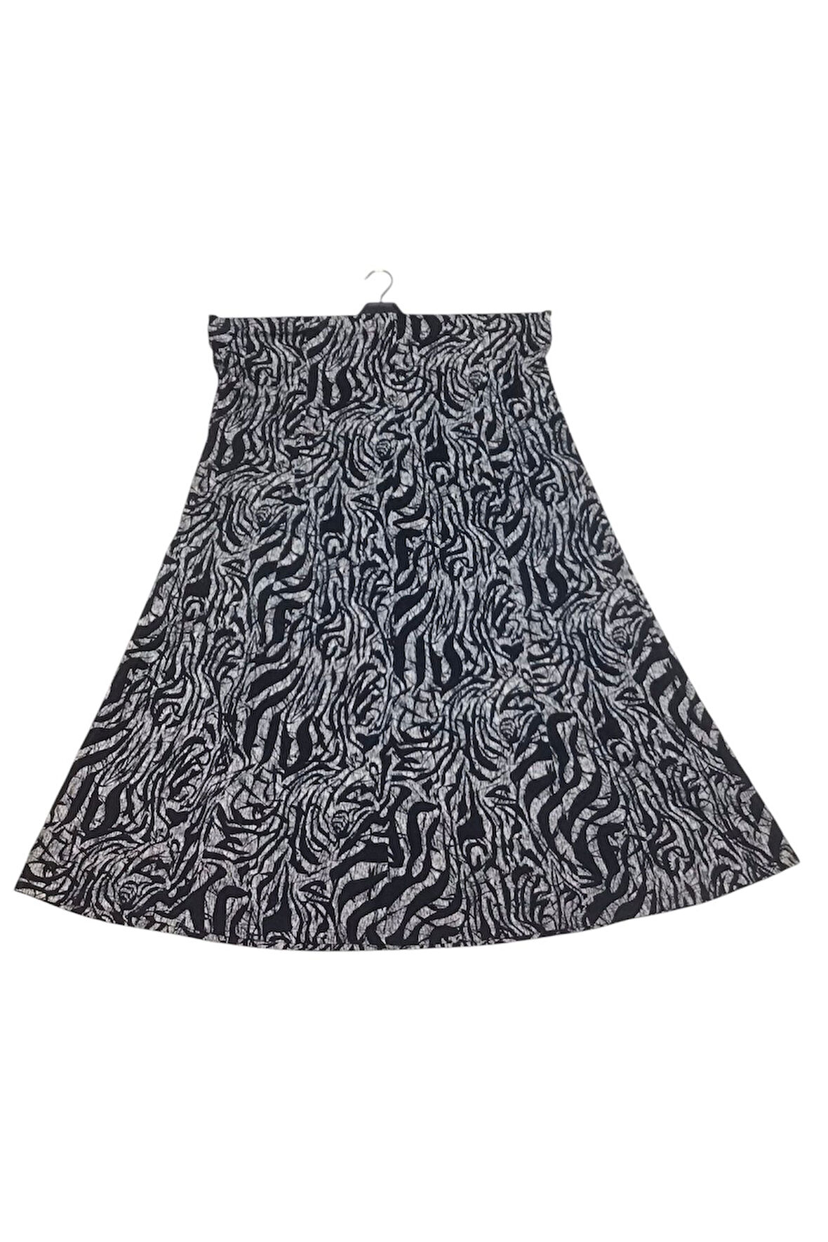 KADIN BÜYÜK BEDEN BELİ LASTİKLİ BALIK ETEK