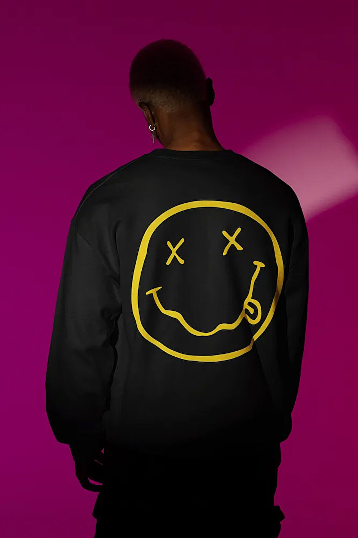 Nirvana Baskılı Unisex Oversize Tasarım Sweatshirt