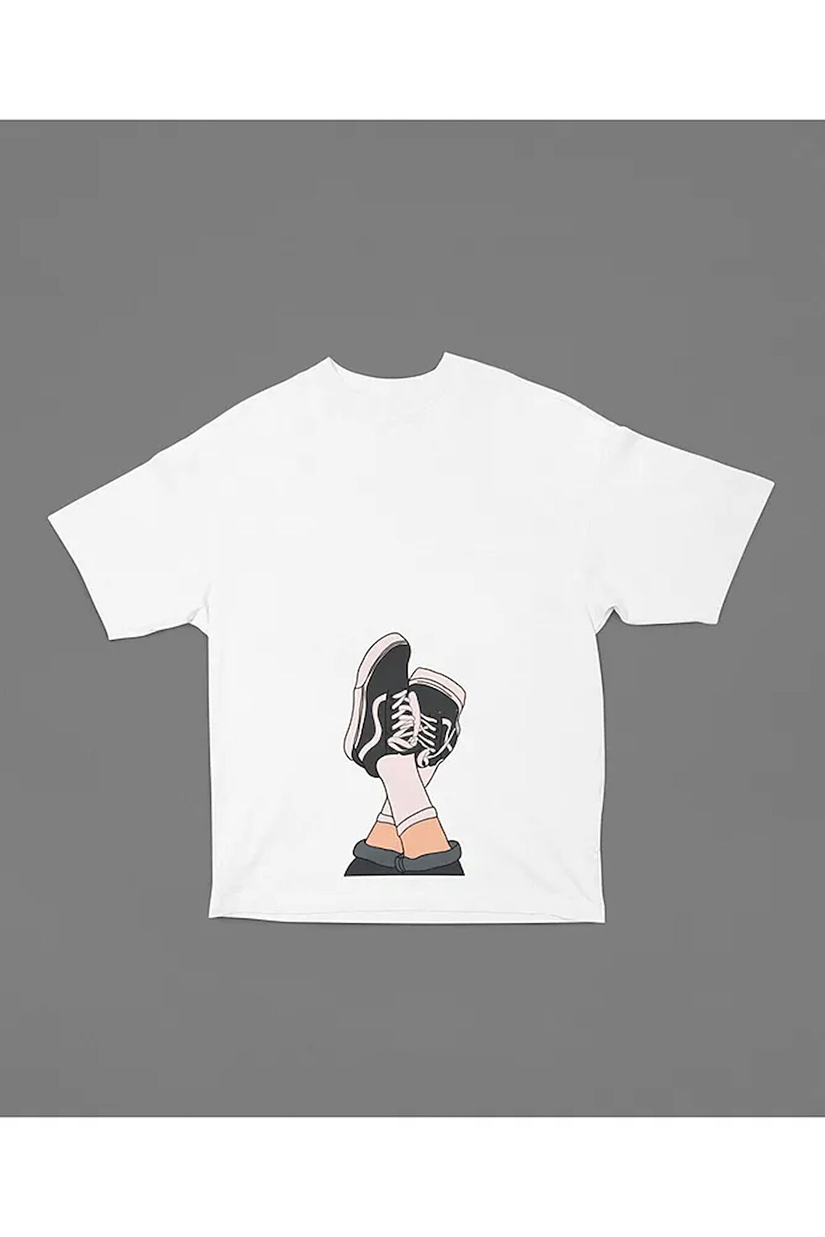 Özel Tasarım Cool Baskılı Unisex Oversize Tişört