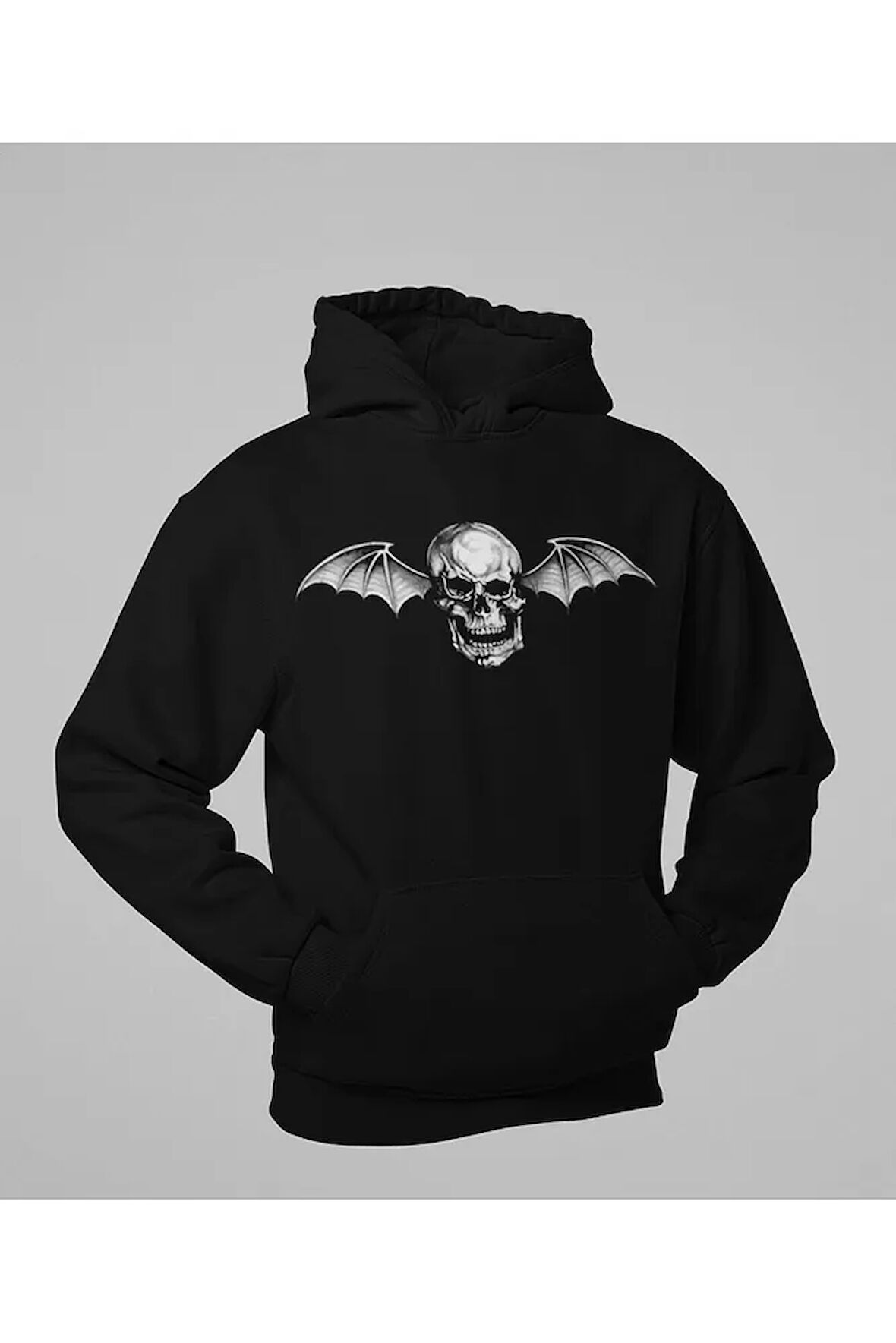 Rock Metal Müzik Grubu Baskılı Unisex Oversize Avenged Sevenfold Hoodie