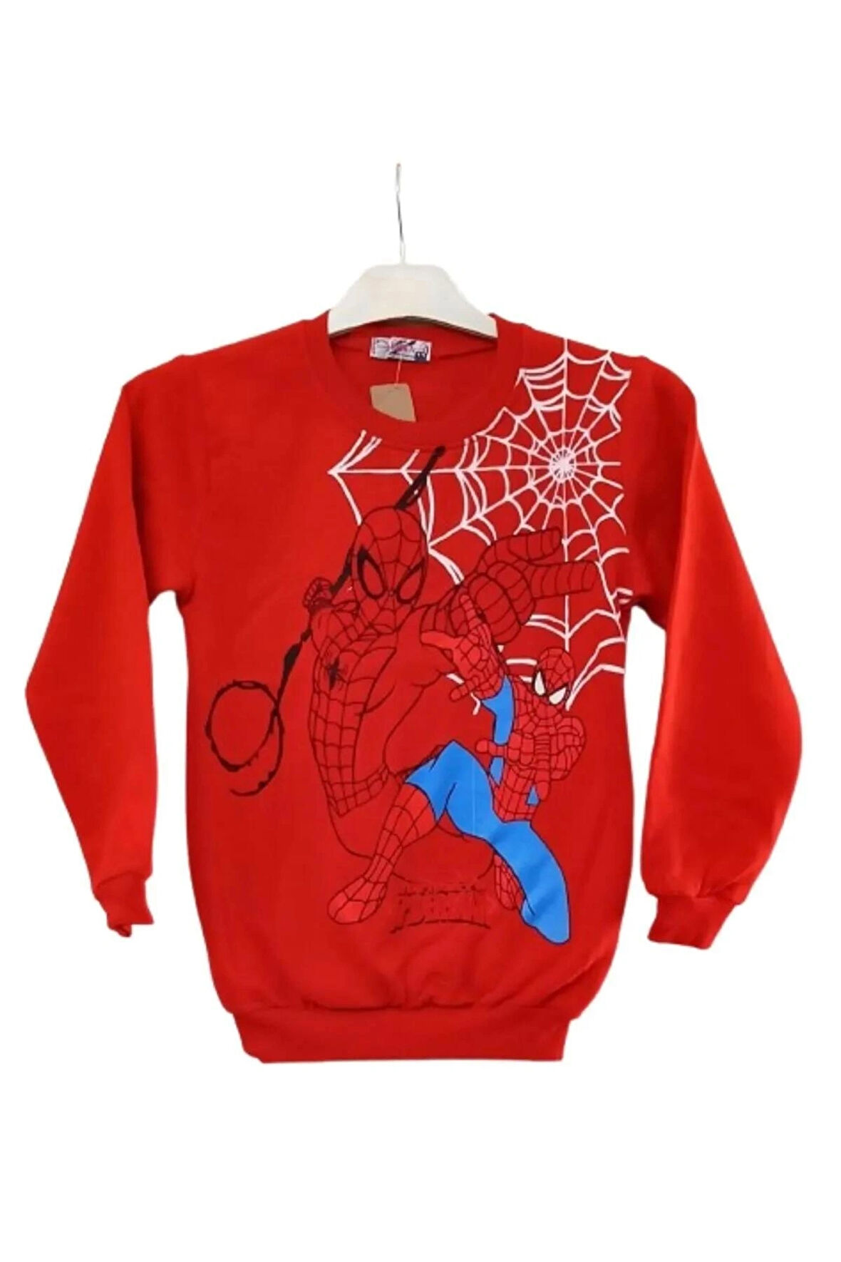 Spiderman Baskılı Şardonlu Erkek Çocuk Sweatshirt