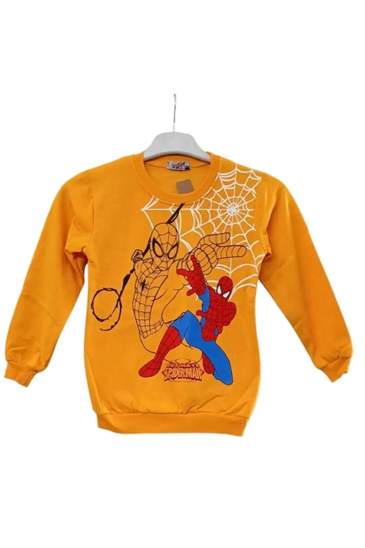 Spiderman Baskılı Şardonlu Erkek Çocuk Sweatshirt