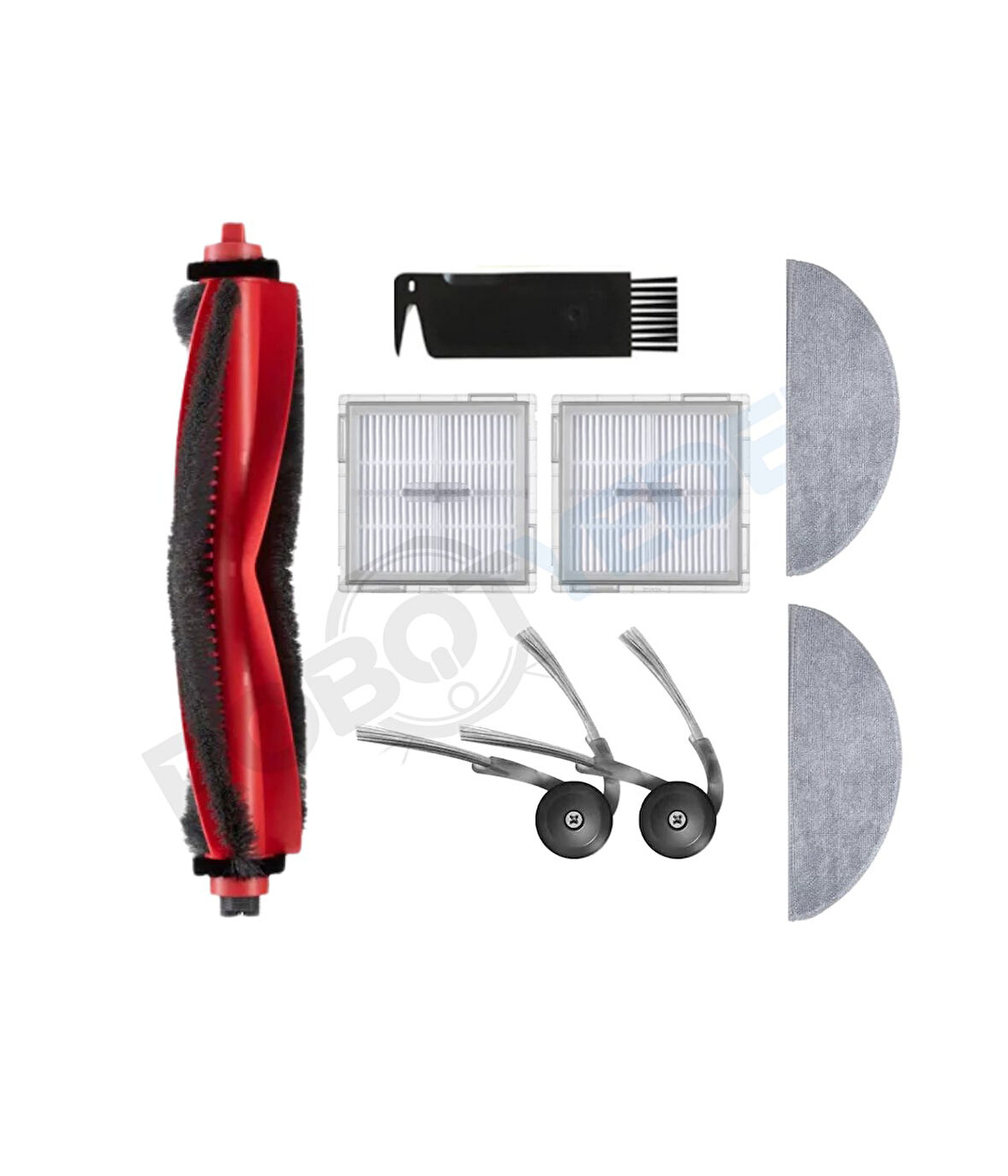Roborock Q8 Max Pro (2025 Model!) Uyumlu Fırça Hepa Filtre Mop Seti-8 Parça