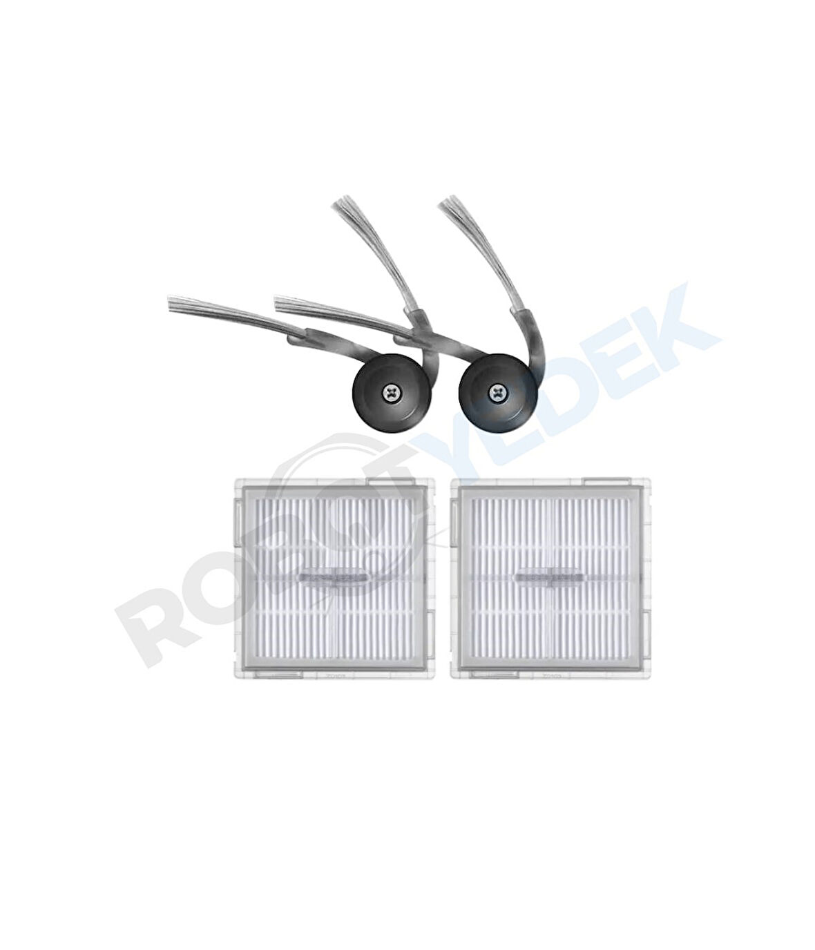 Roborock Q8 Max Pro (2025 Model!) Uyumlu Hepa Filtre ve Yan Fırça-4 Parça