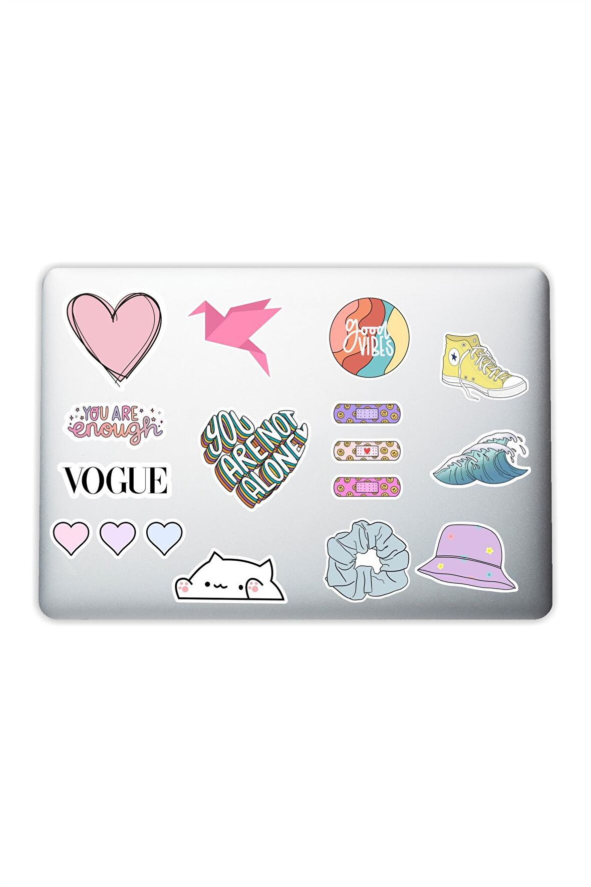 Love Temalı Girl Laptop Notebook Tablet Telefon Sticker Set 003