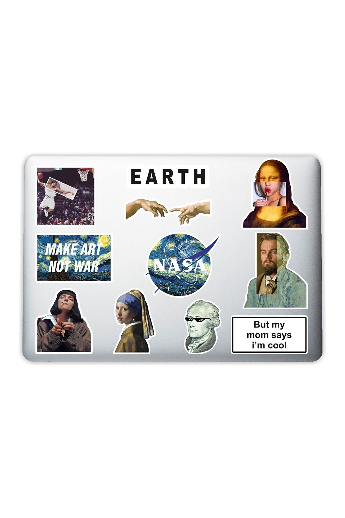 Art Sanat Temalı Dekoratif Laptop Notebook Tablet Telefon Sticker Set 006