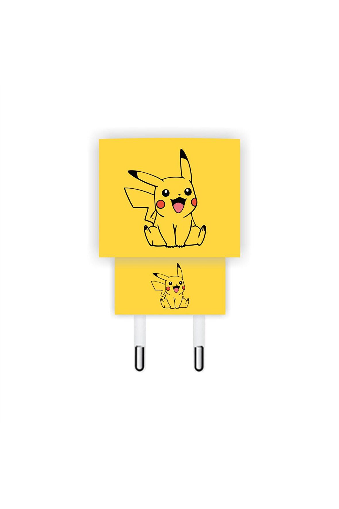 Iphone 20w Şarj Aleti Kaplaması Pikachu Şarj Aleti Sticker