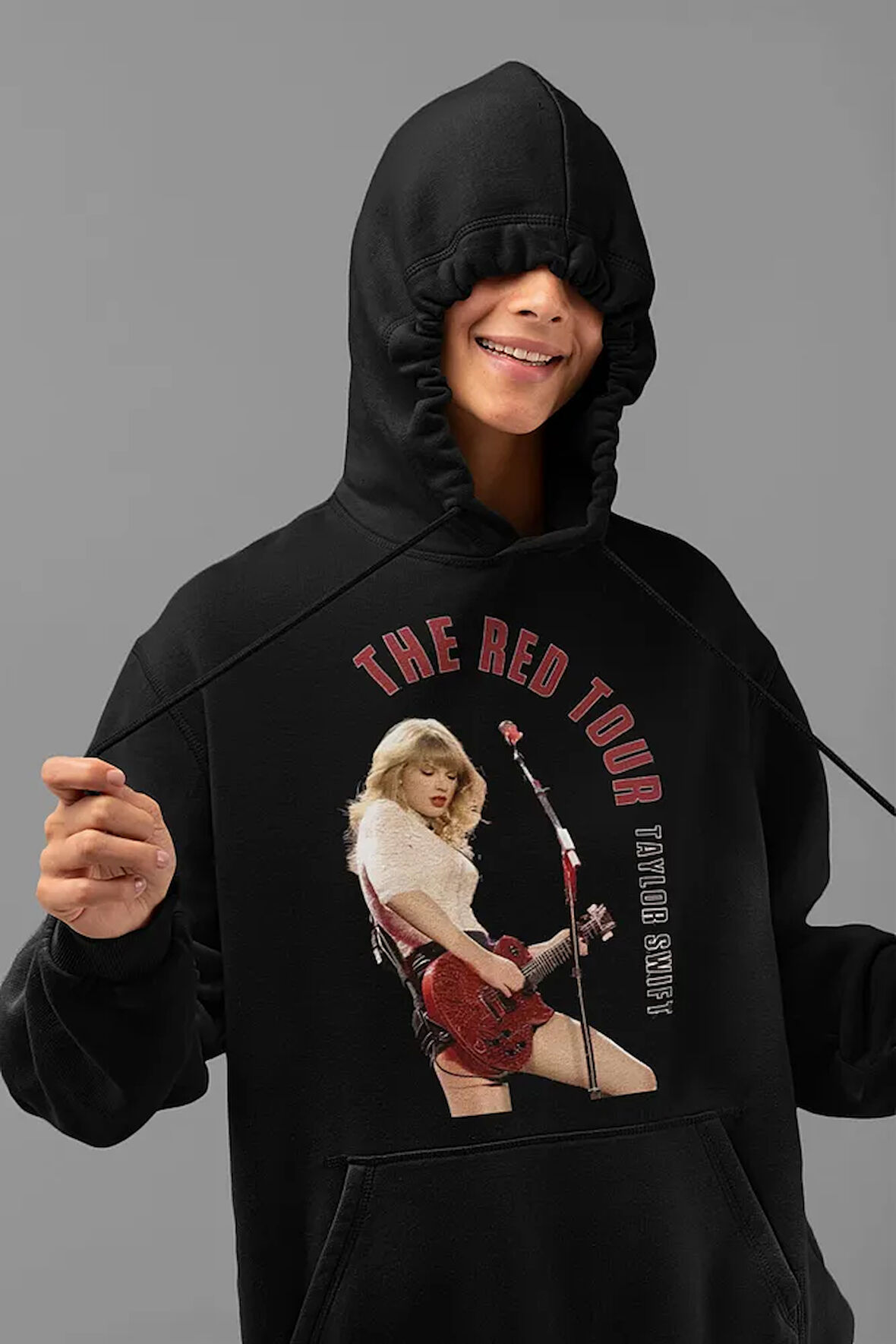 The Red Tour Yazılı Unisex Oversize Taylor Swift Hoodie