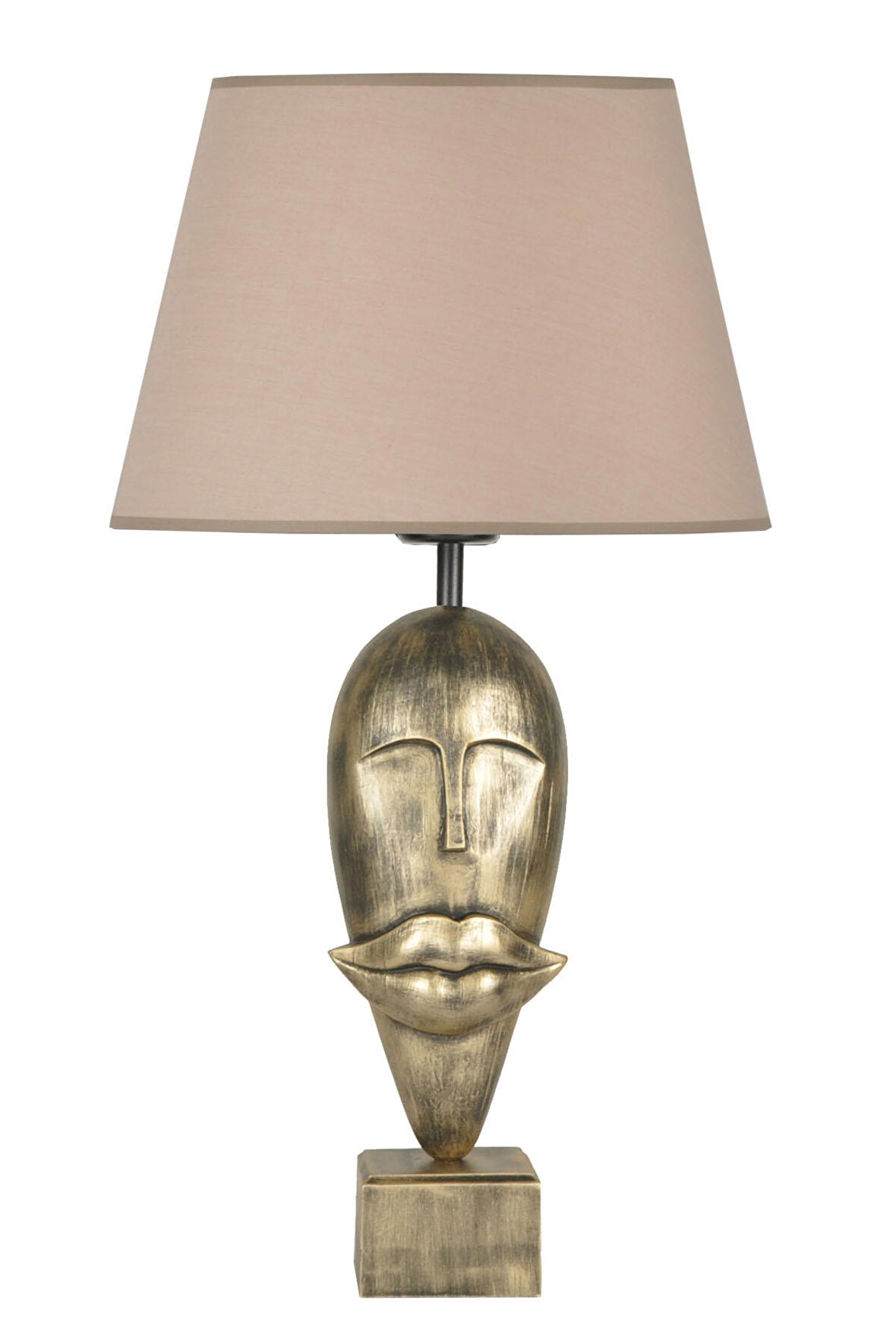 qdec Modern Dizayn Afrika Abajur Gold Bej