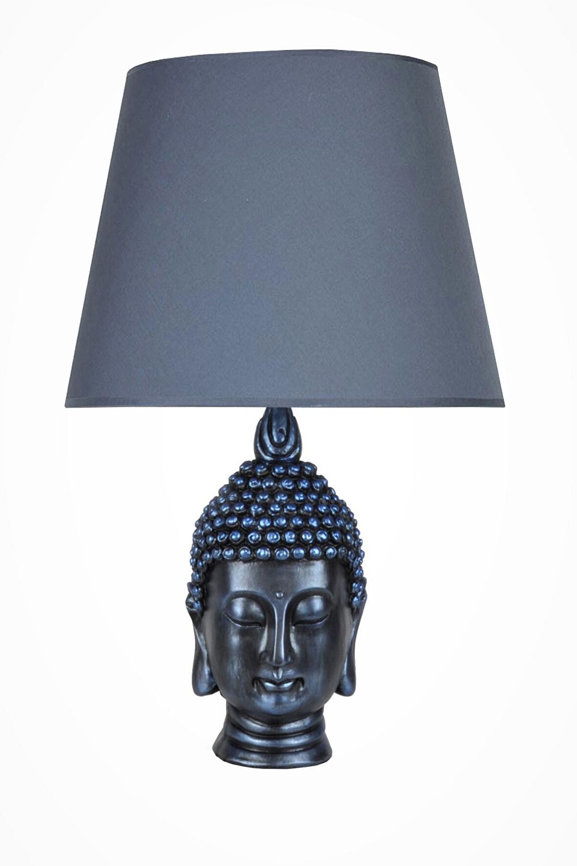 qdec Modern Dizayn Büyük Buda Abajur Cobalt Lacivert