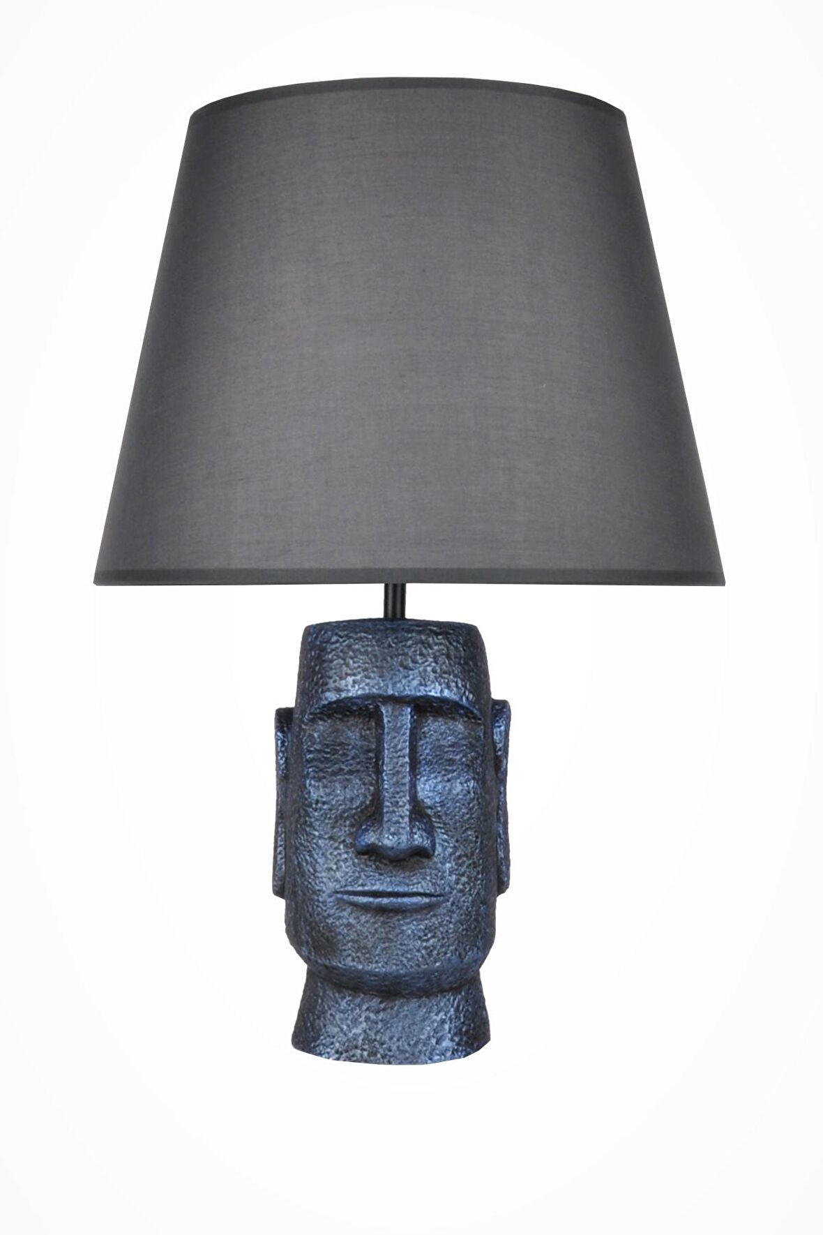 qdec Modern Dizayn Moai Abajur Cobalt Gri
