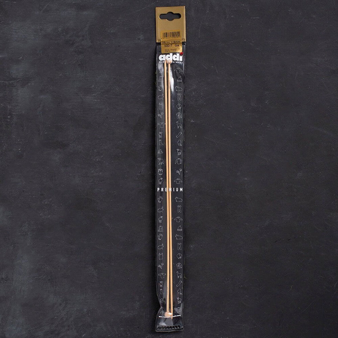 Addi Bambus 2,5mm 35cm Bambu Örgü Şişi - 500-7