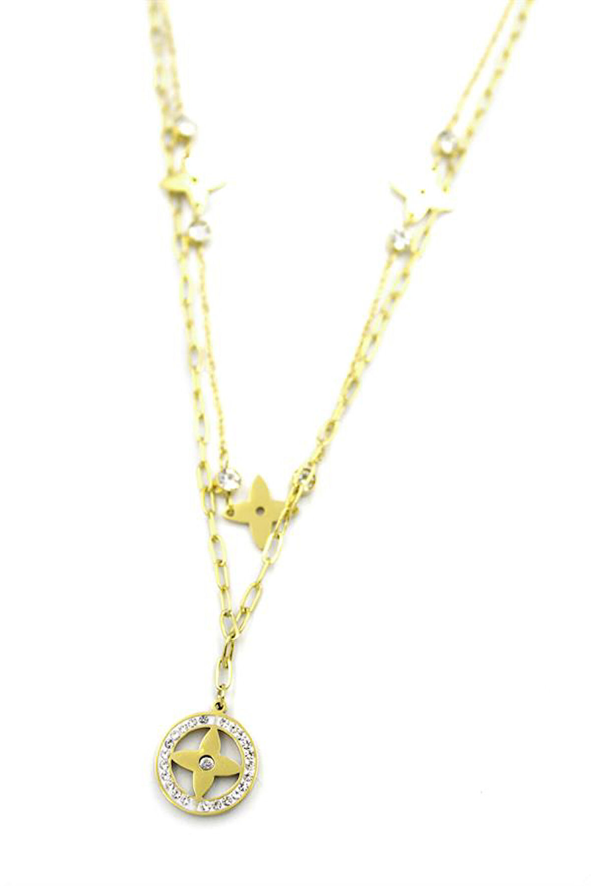 Vc Yonca Kolye - Altın