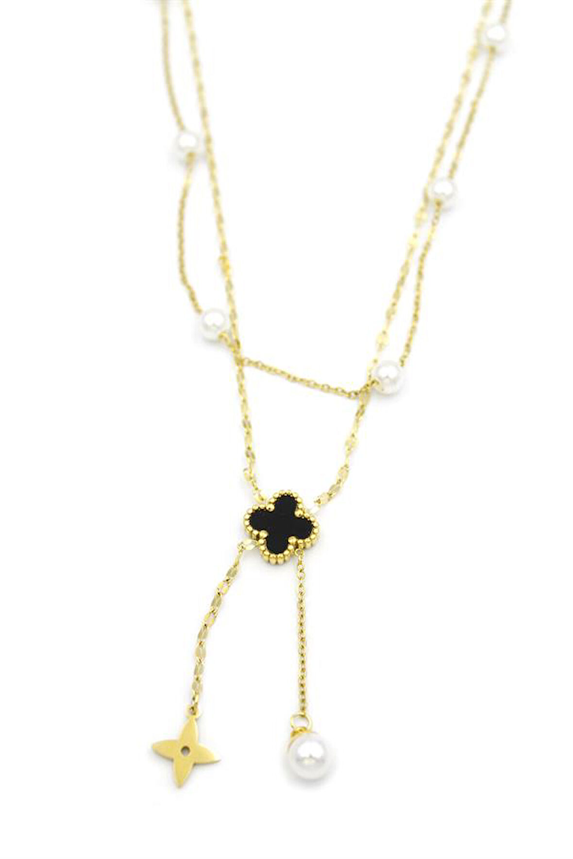 Vc Yonca Kolye - Altın