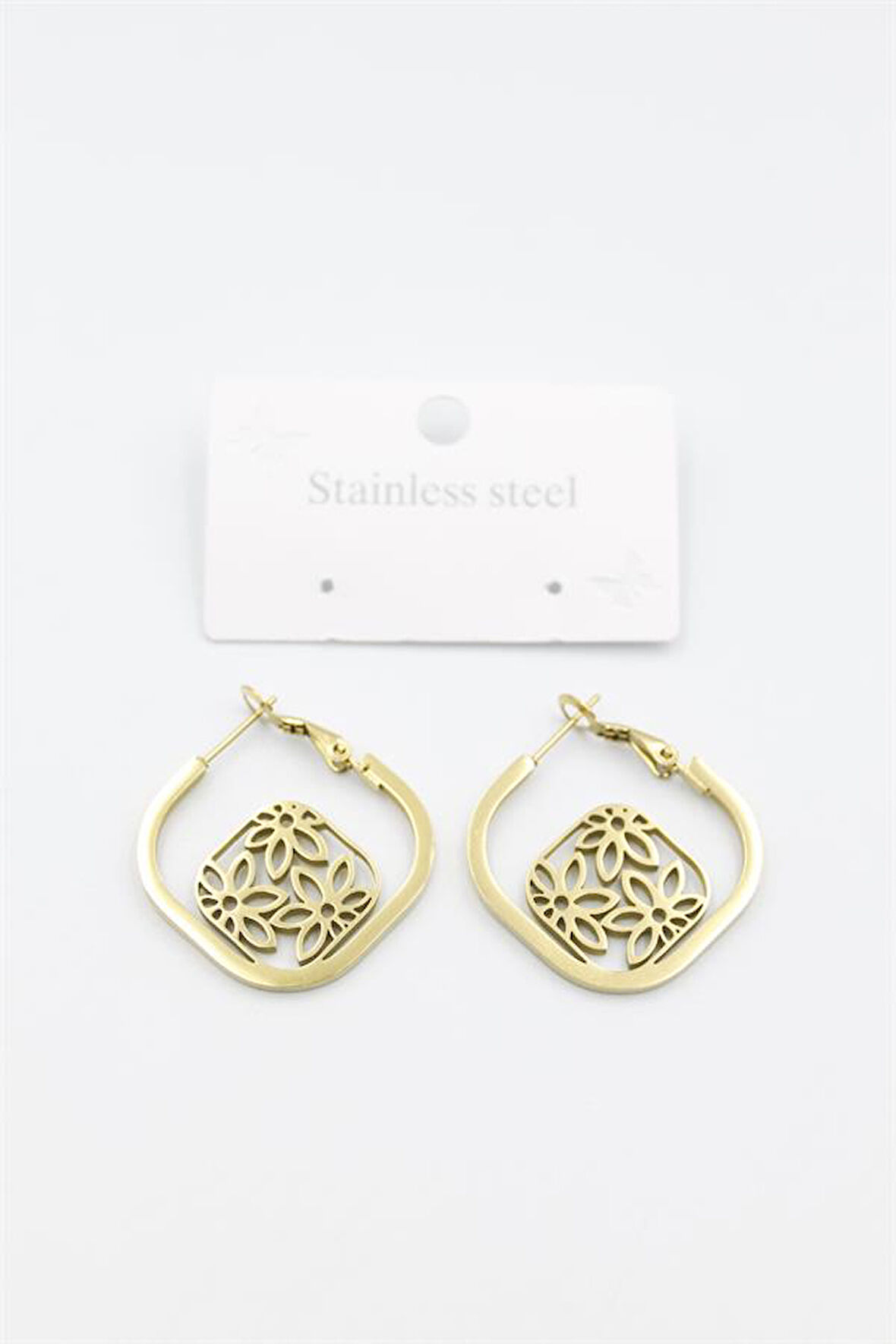 Çiçek Küpe - Altın