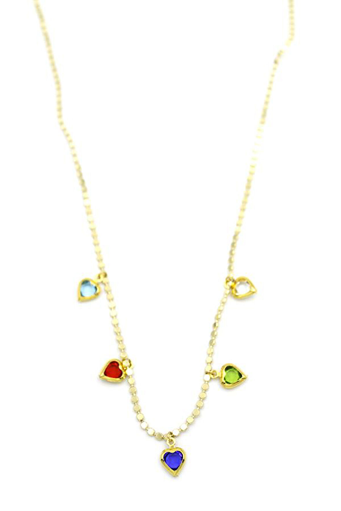 Ezme Zincir Charm Kolye - Altın