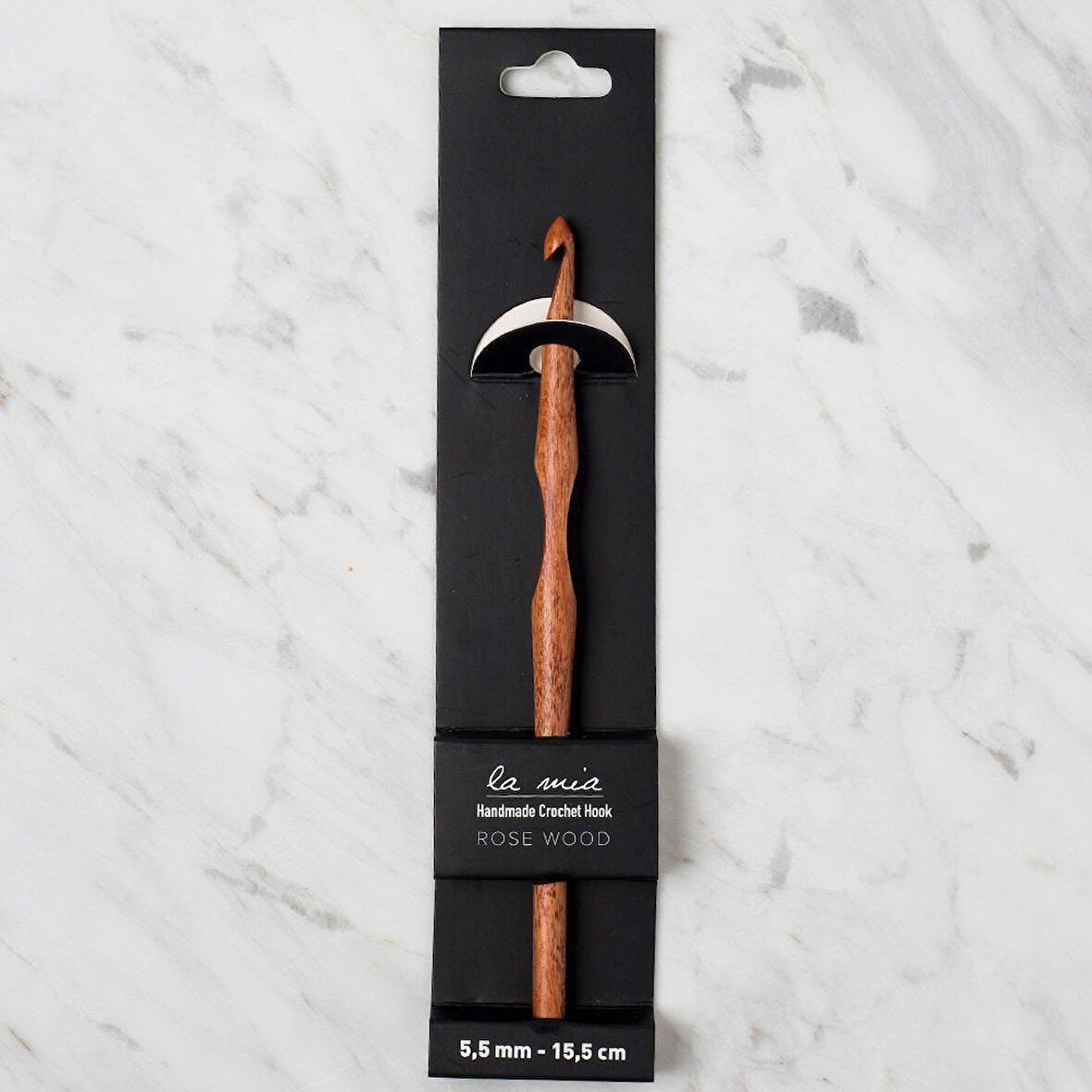 La Mia Rosewood 5.5 mm 15.5 cm Ahşap Yün Tığ