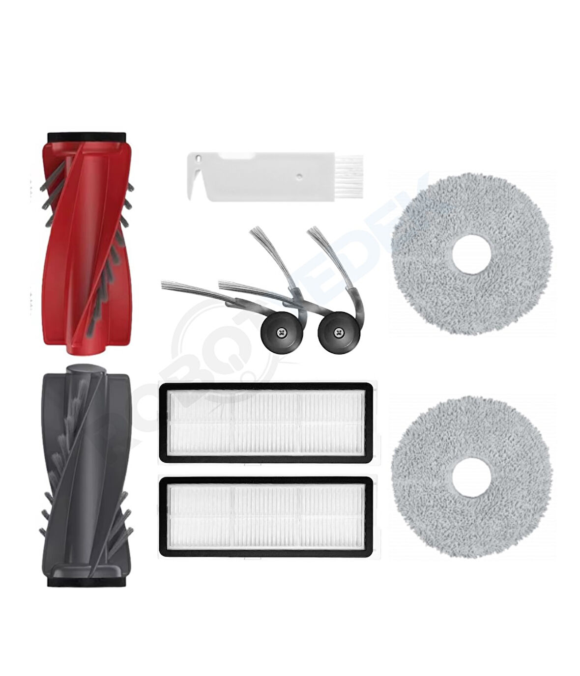Roborock QRevo Curv Uyumlu Fırça Hepa Filtre Mop Seti-8 Parça