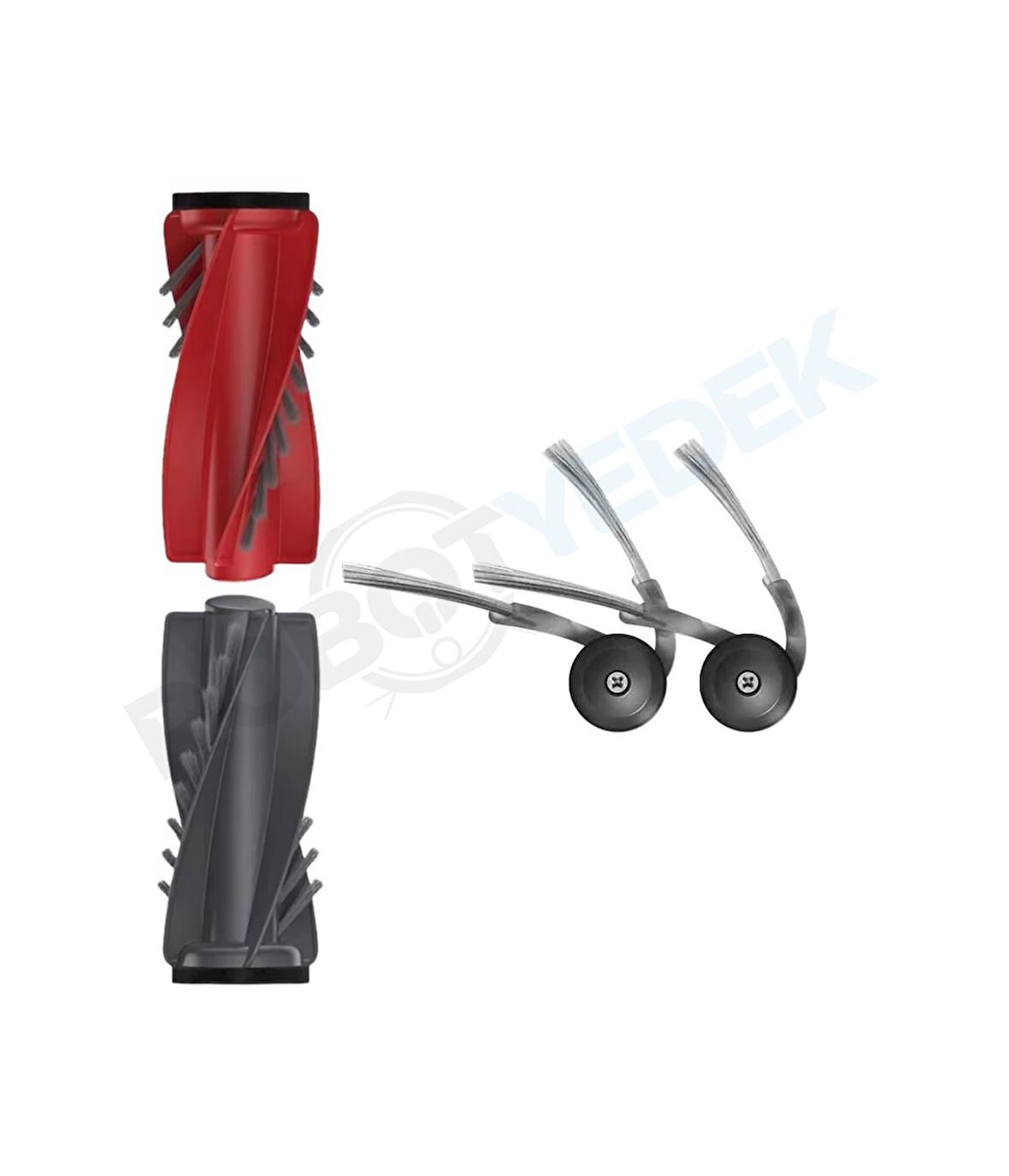 Roborock QRevo Curv Uyumlu Ana Fırça ve Yan Fırça-3 Parça