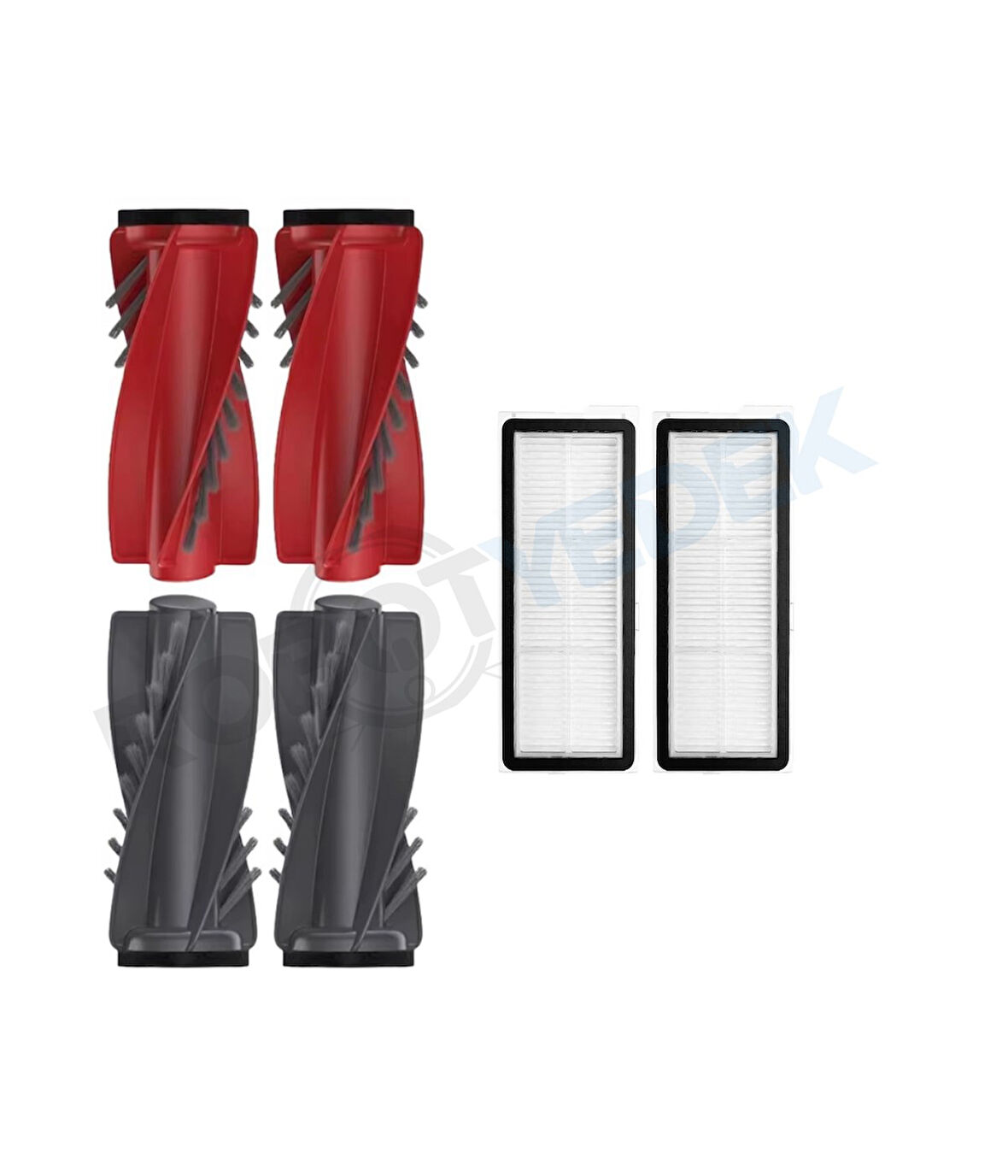 Roborock QRevo Curv Uyumlu Ana Fırça ve Hepa Filtre-4 Parça