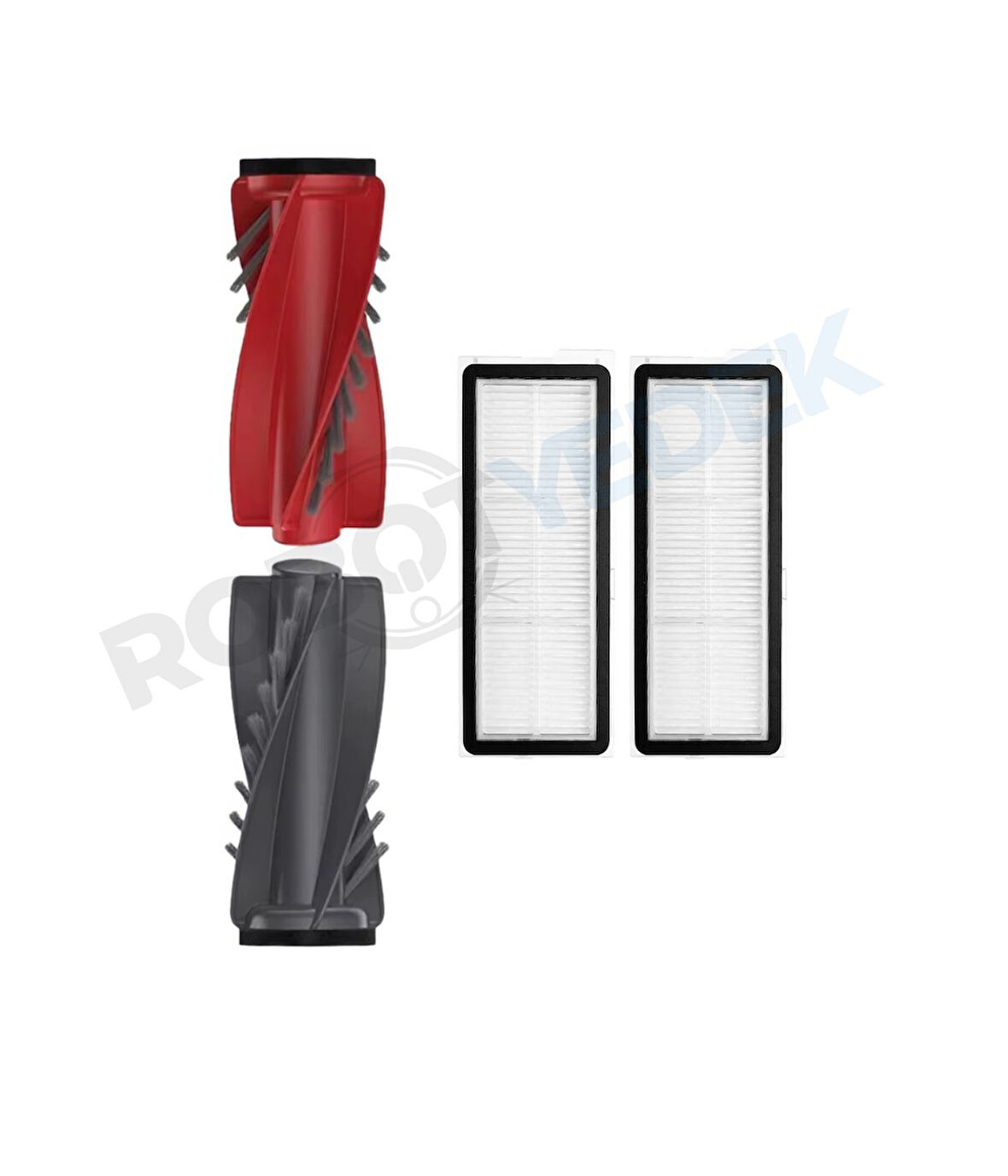 Roborock QRevo Curv Uyumlu Ana Fırça ve Hepa Filtre-3 Parça