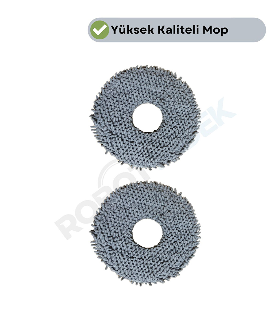 Roborock QRevo L Uyumlu 2 Adet Mikrofiber Mop Bez
