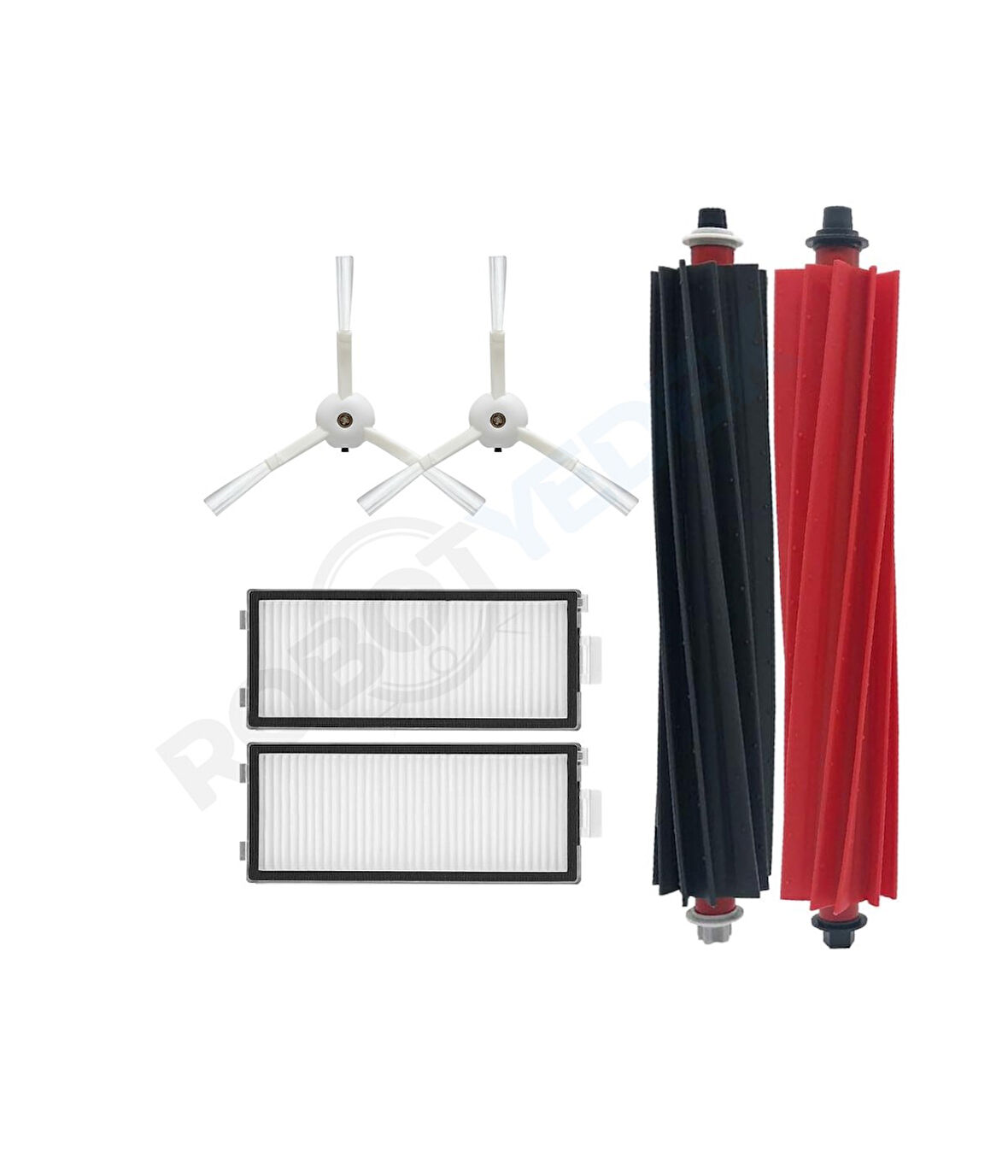 Roborock Q Revo Master Beyaz Uyumlu Mopsuz Fırça Hepa Filtre Seti-5 Parça