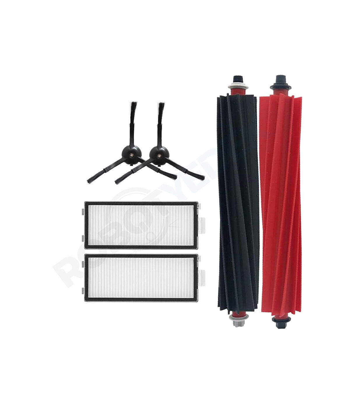 Roborock Q Revo Master Siyah Uyumlu Mopsuz Fırça Hepa Filtre Seti-5 Parça