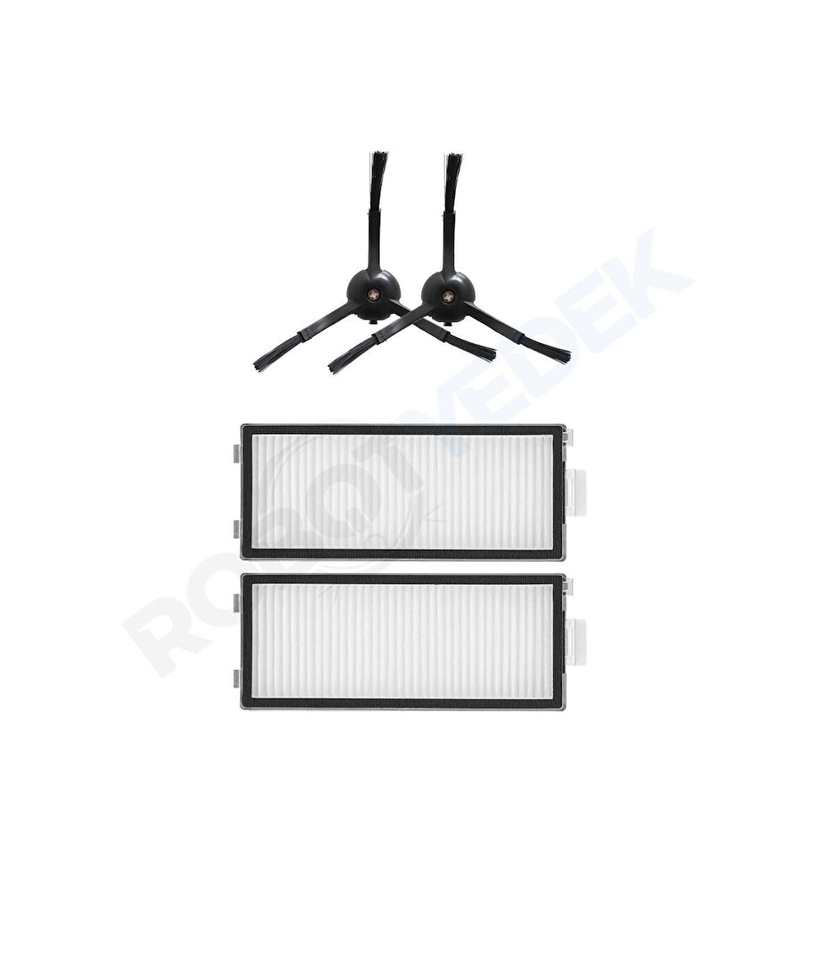 Roborock Q Revo Master Siyah Uyumlu Hepa Filtre ve Yan Fırça-4 Parça