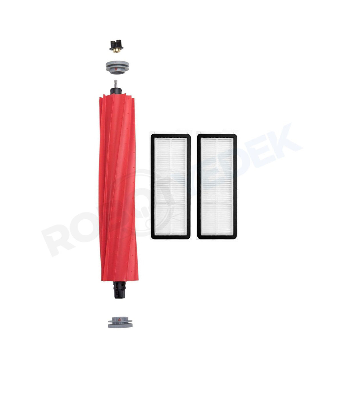 Roborock QRevo MaxV / QRevo Pro / QRevo S Uyumlu Ana Fırça ve Hepa Filtre-3 Parça