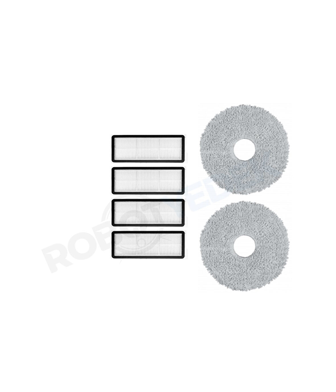 Roborock QRevo MaxV / QRevo Pro / QRevo S Uyumlu Hepa Filtre ve Mop-6 Parça