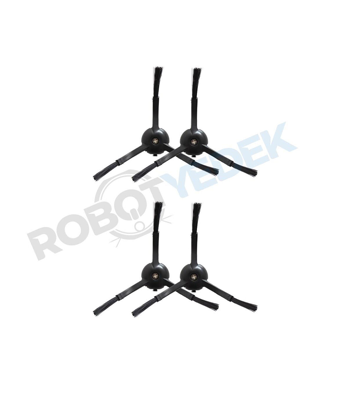 Roborock Q Revo Pro Siyah Uyumlu Yedek Yan Fırça-4 Adet