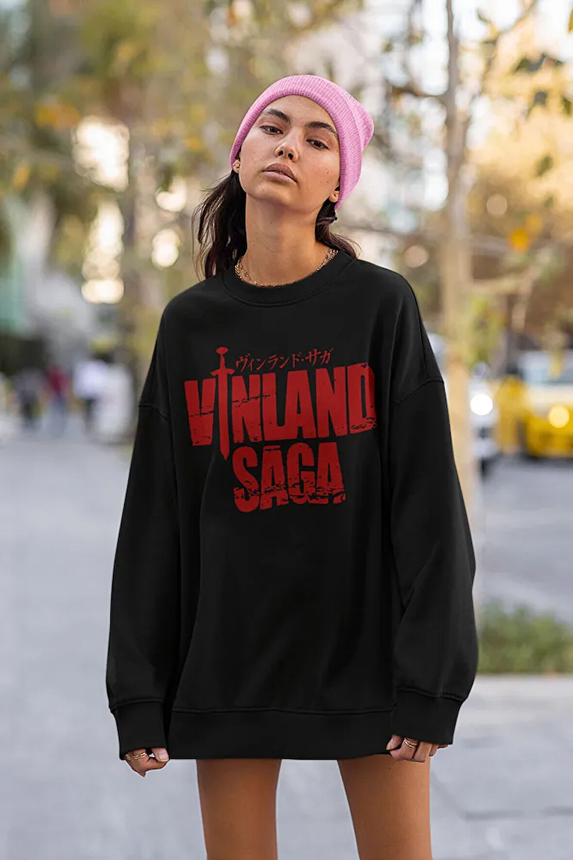 Vinland Saga Anime Baskılı Unisex Oversize Dizi Sweatshirt
