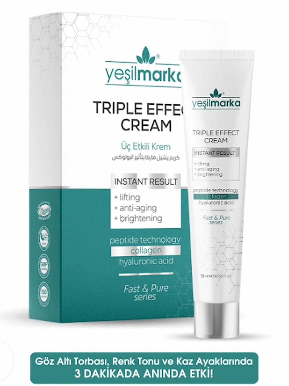 Yeşilmarka Triple Effect Krem (Lifting, Anti Aging, Brigtening)