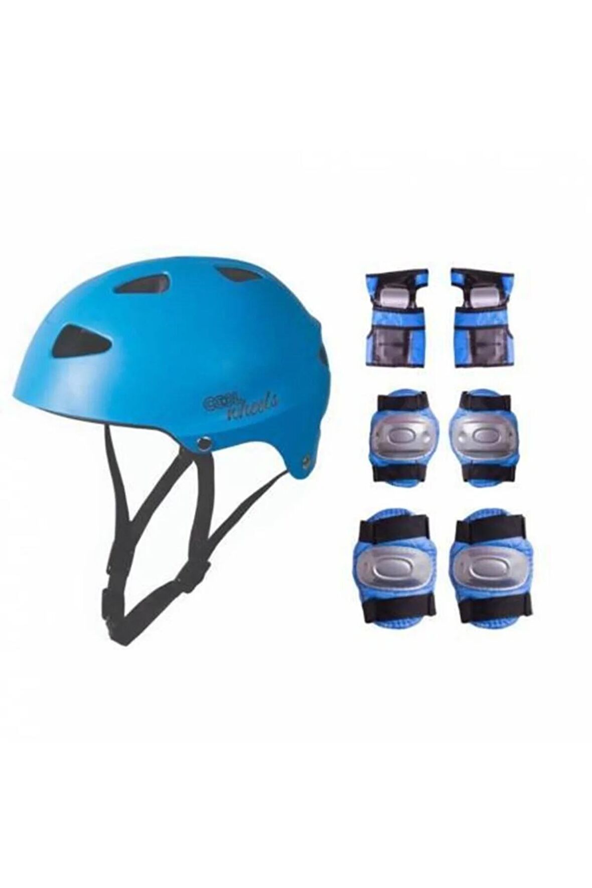 Çocuk Kask Scooter Bisiklet Paten Koruyucu Set 7 Prç