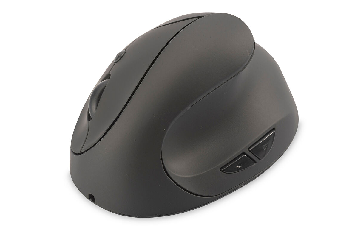 Kablosuz Ergonomik Optik Mouse, 6 Düğmeli, 2.4GHz, şarj edilebilir batarya, siyah renk, USB nano alıcı ve 3.5  şarj edilebilir kablo dahil