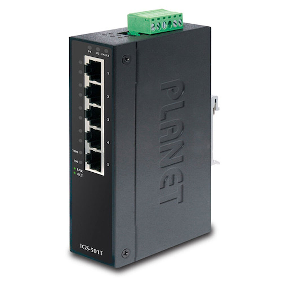 Endüstriyel Tip Yönetilemeyen Switch (Industrial Unmanaged Switch)&lt;br&gt;5-Port 10/100/1000T&lt;br&gt;IP30, -40~75 Derece C